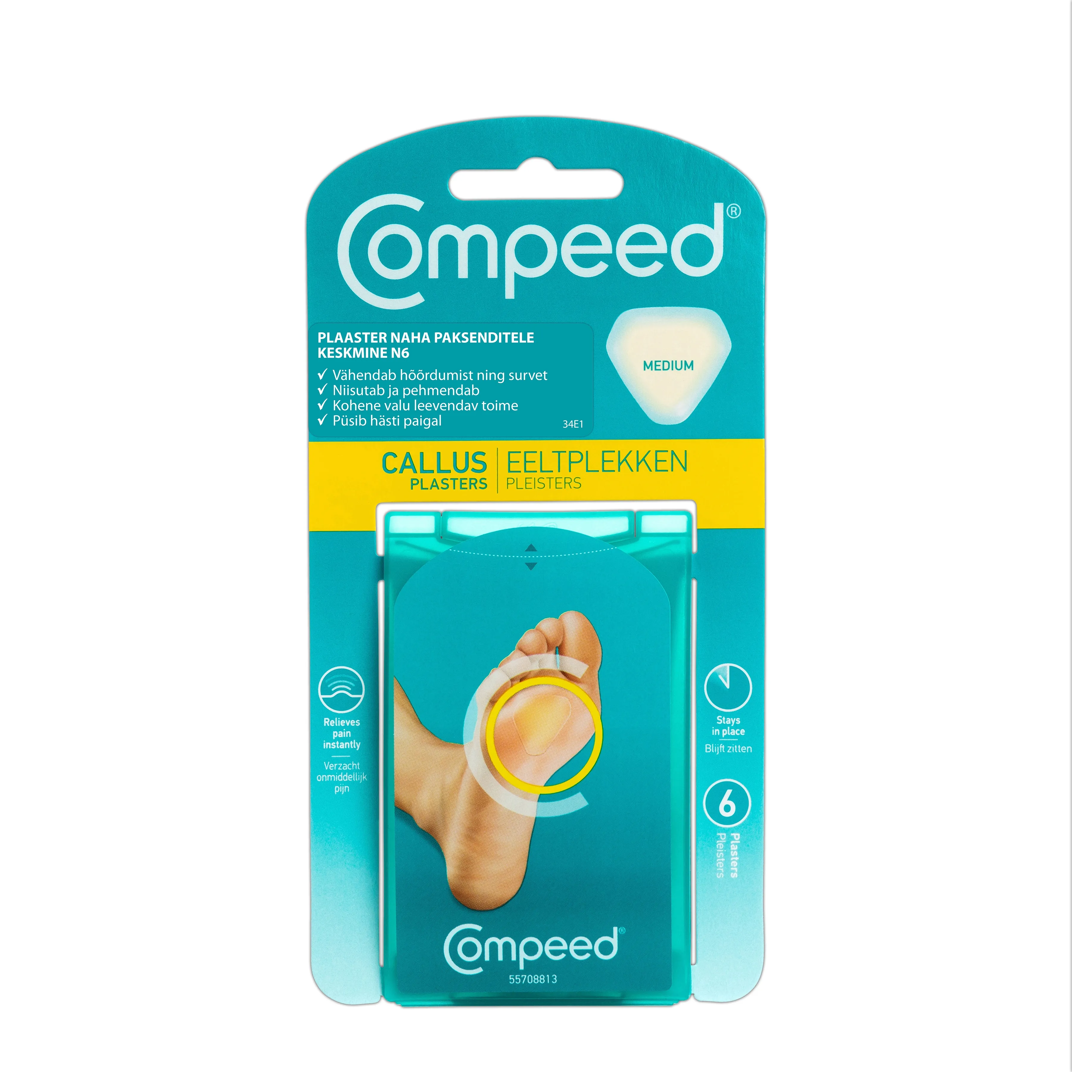 COMPEED PLAASTER NAHA PAKSENDITELE KESKMINE N6 - Tootepilt 