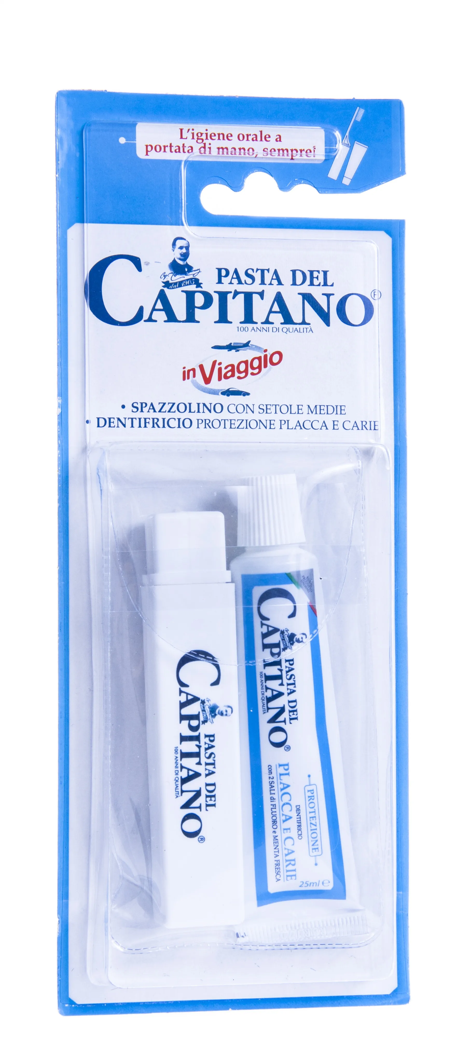 PASTA DEL CAPITANO REISIKOMPLEKT HAMBAHARI+PASTA 25ML - Tootepilt 