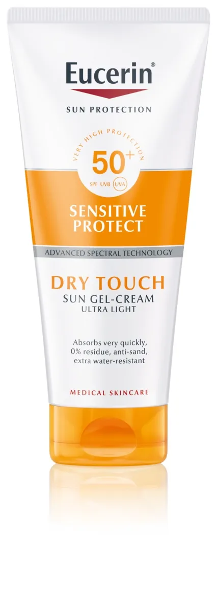 EUCERIN SUN PÄIKESEKAITSE GEEL-KREEM DRY TOUCH SPF50+ 200ML - Tootepilt 