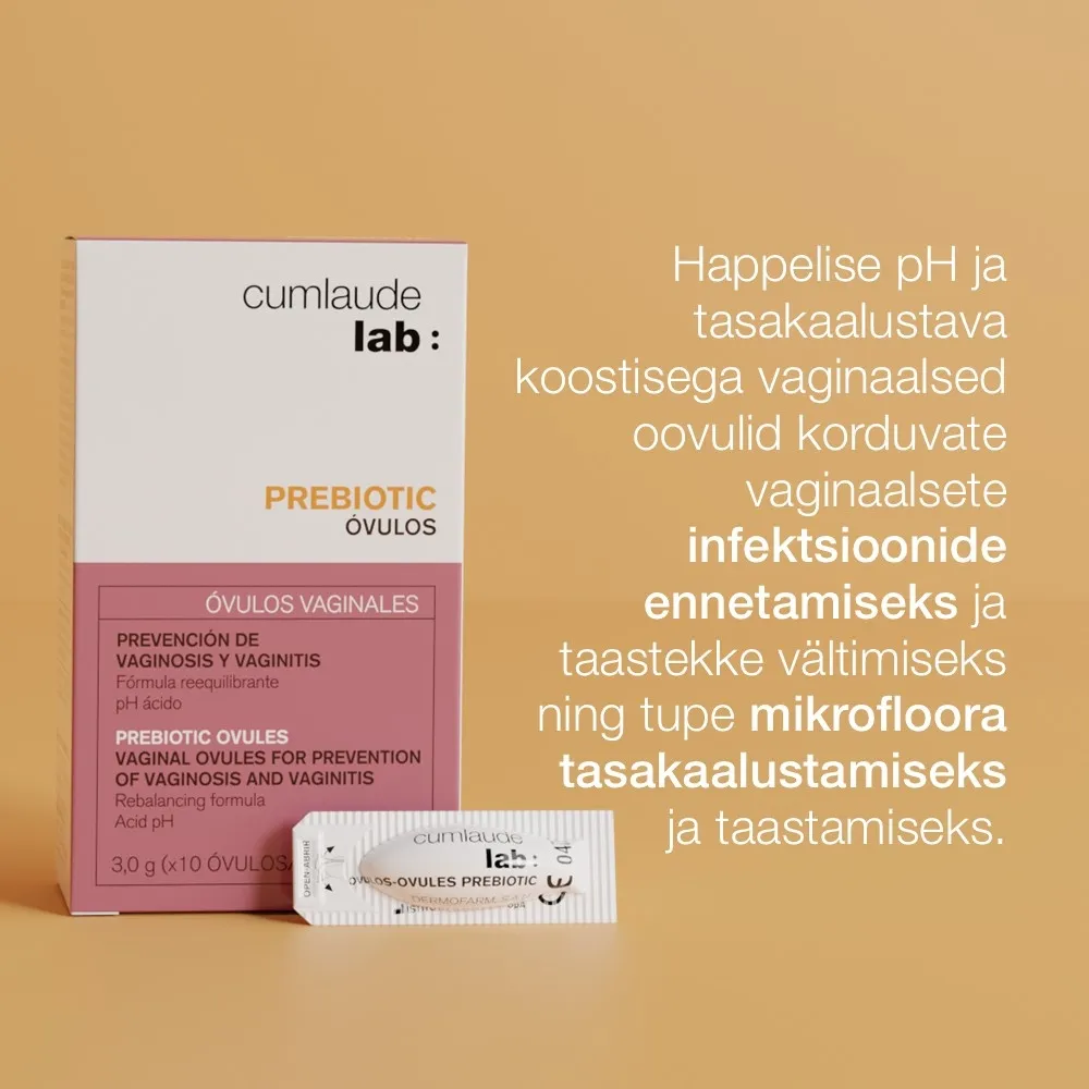 CUMLAUDE VAGINAALSED OOVULID PREBIOOTILISED 3G N10 - Tootepilt 2