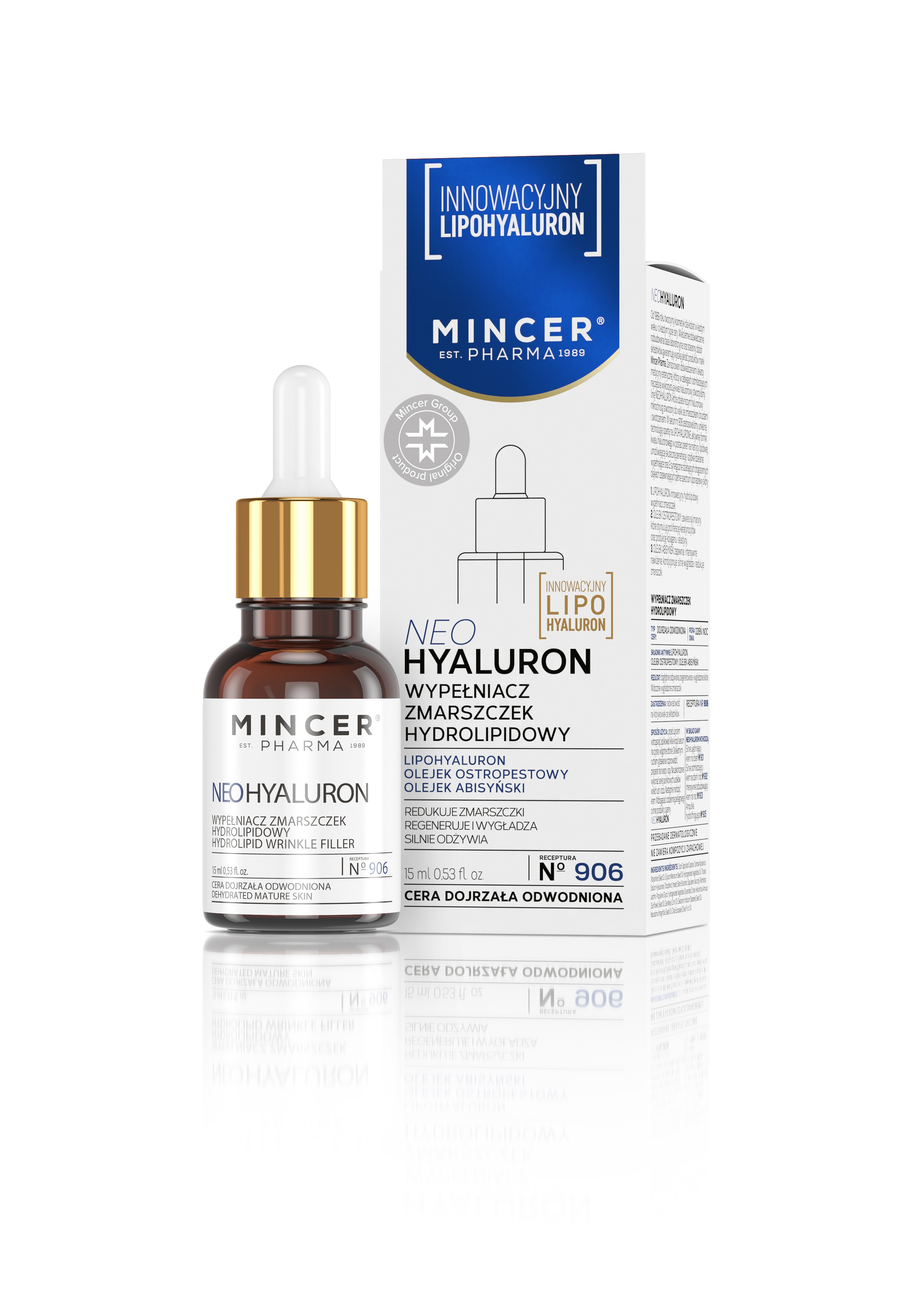 MINCER PHARMA NEO HYALURON SEERUM KORTSE TÄITEV 15ML - Tootepilt 
