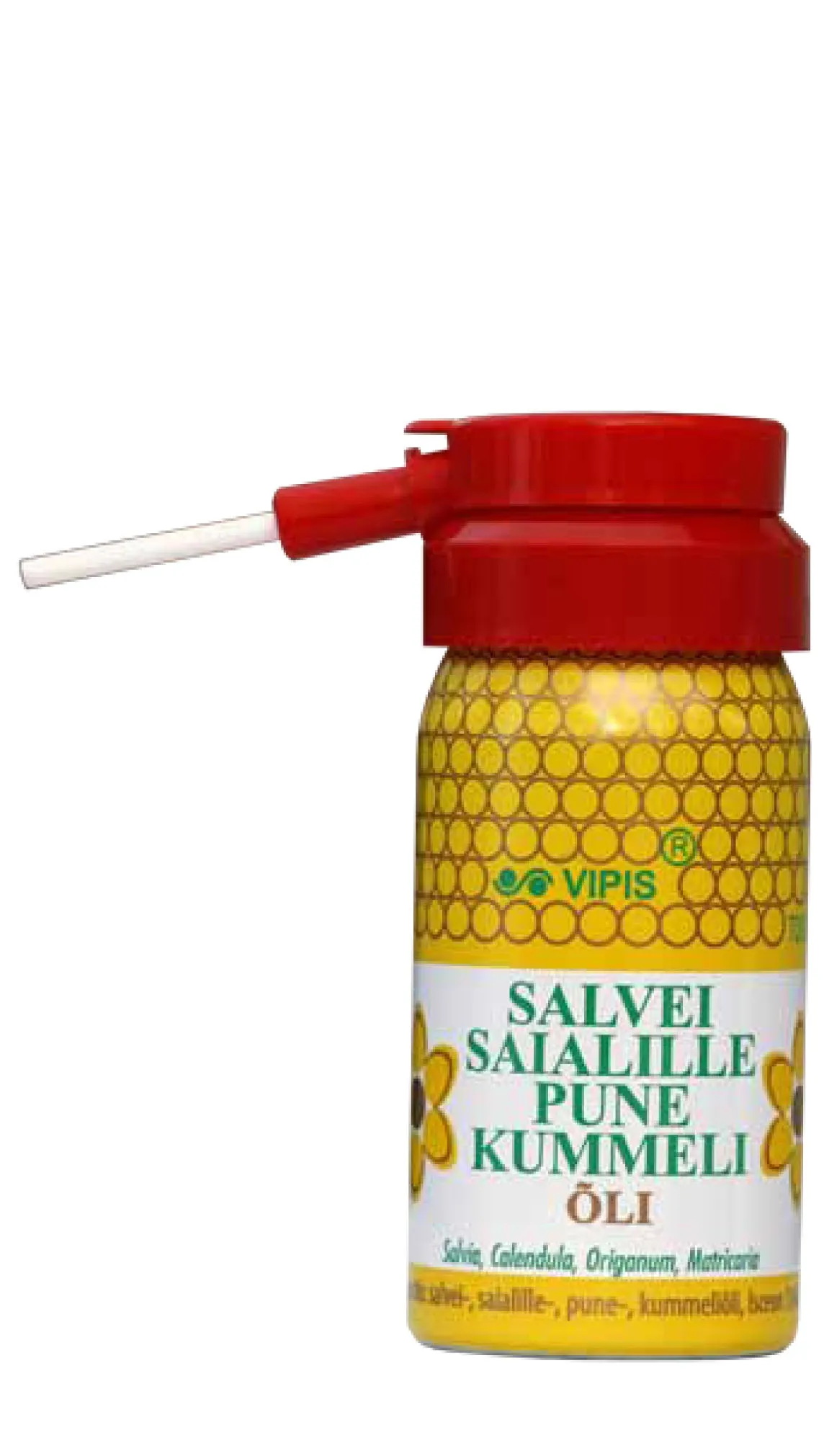 VIPIS SALVEI-SAIALILL-PUNE-KUMMEL ÕLI AEROSOOL 31G - Tootepilt 