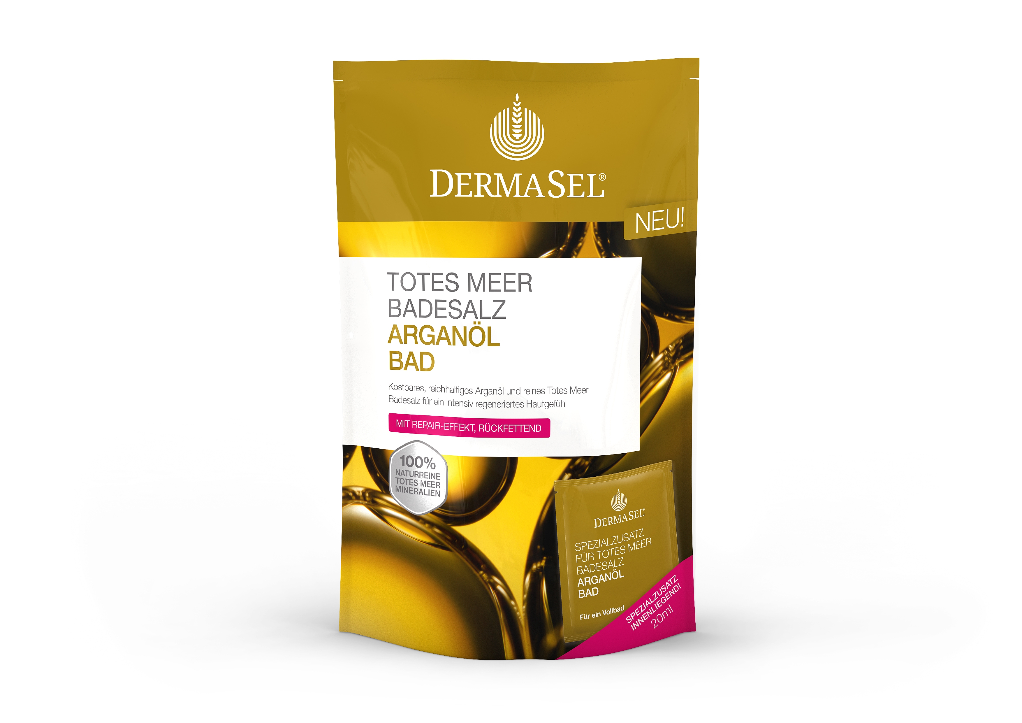DERMASEL SURNUMERE VANNISOOL LÕÕGASTAV ARGAANIAÕLI 400GR+ 20 - Tootepilt 
