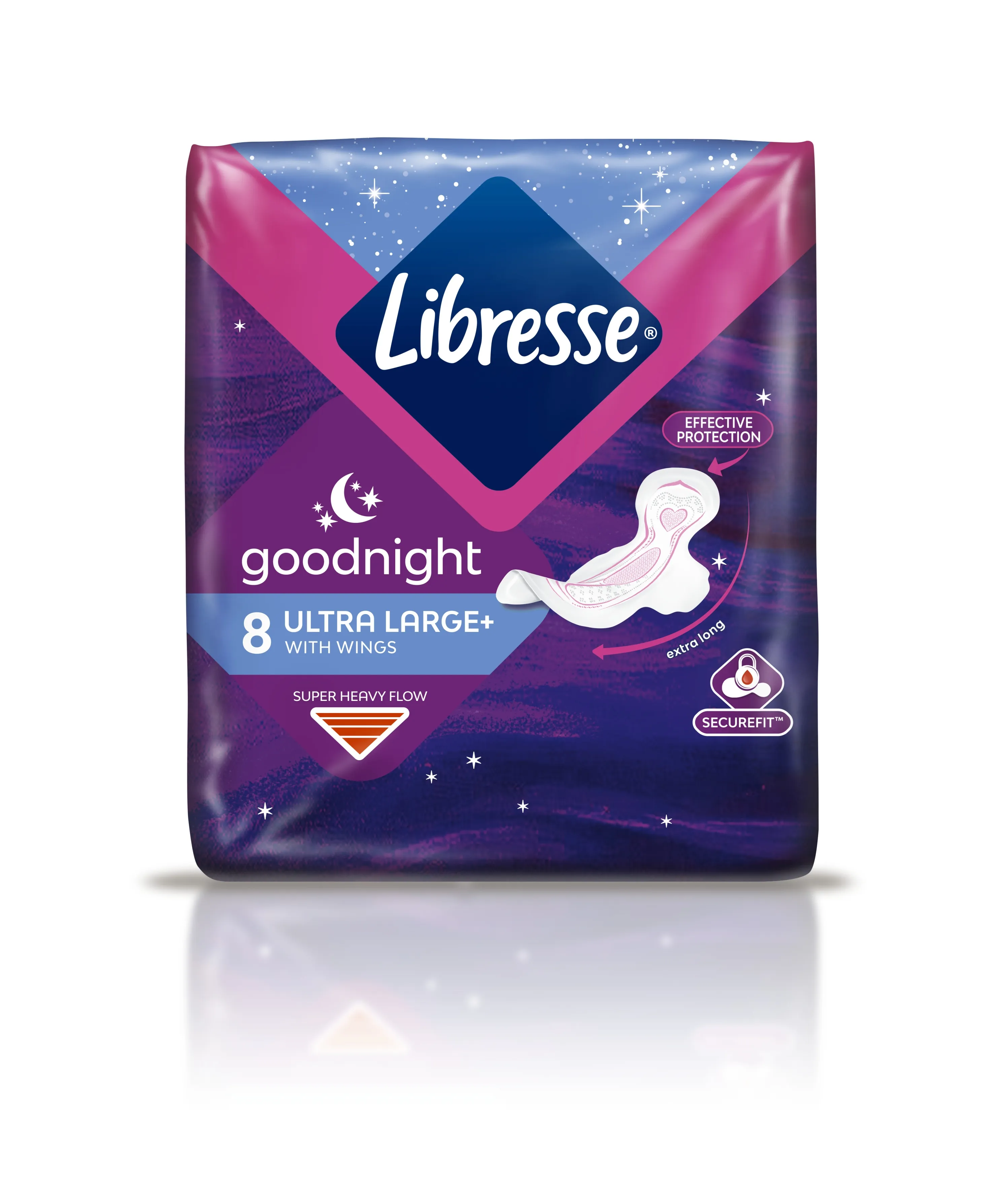 LIBRESSE HÜG SIDE ULTRA THIN GOODNIGHT WINGS N8 - Tootepilt 