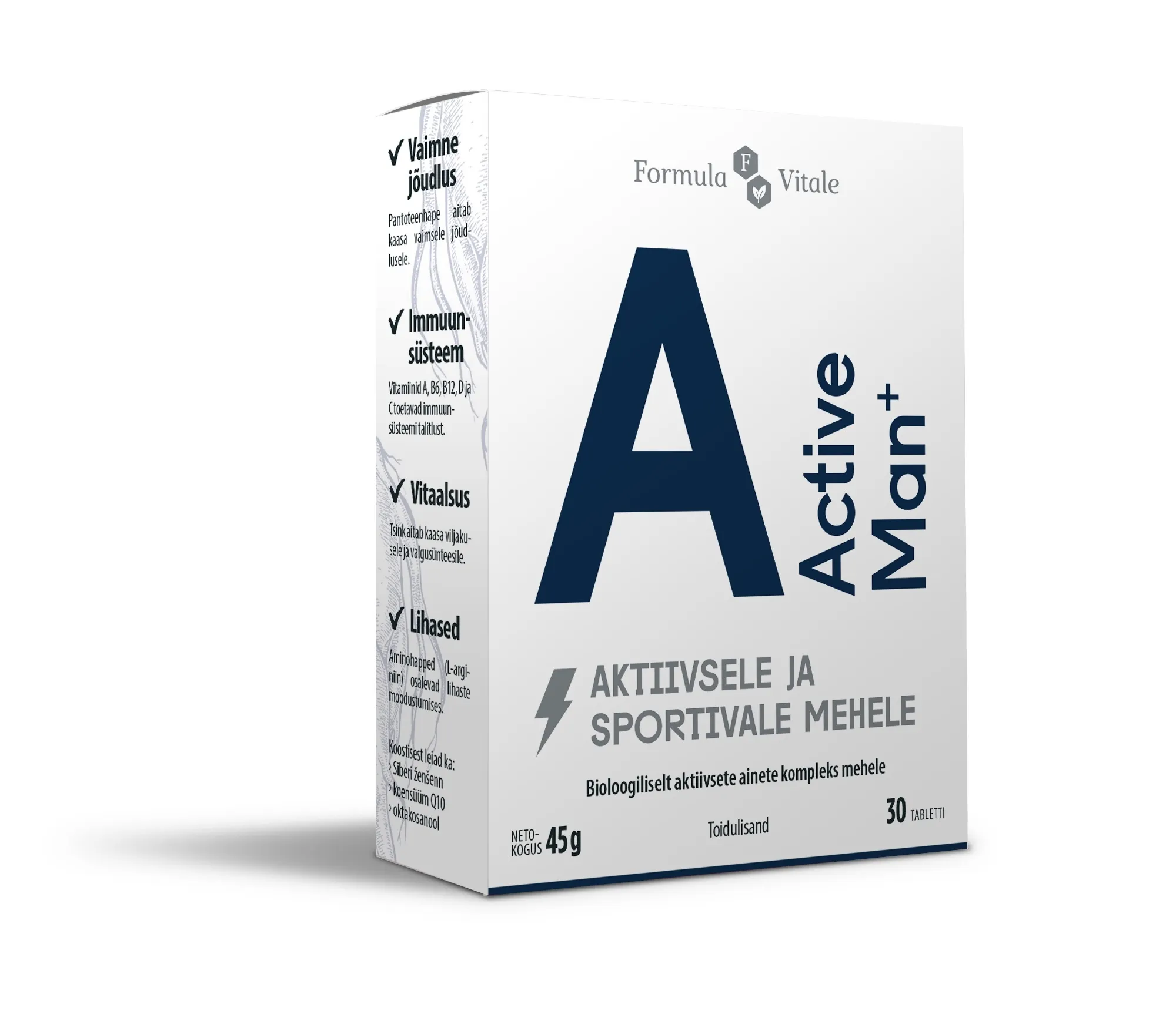 FORMULA VITALE ACTIVE MAN+ TBL N30 - Tootepilt 