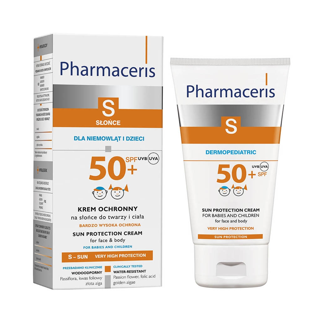 PHARMACERIS S PÄIKESEKAITSEKREEM LASTELE SPF50+ 125ML - Tootepilt 