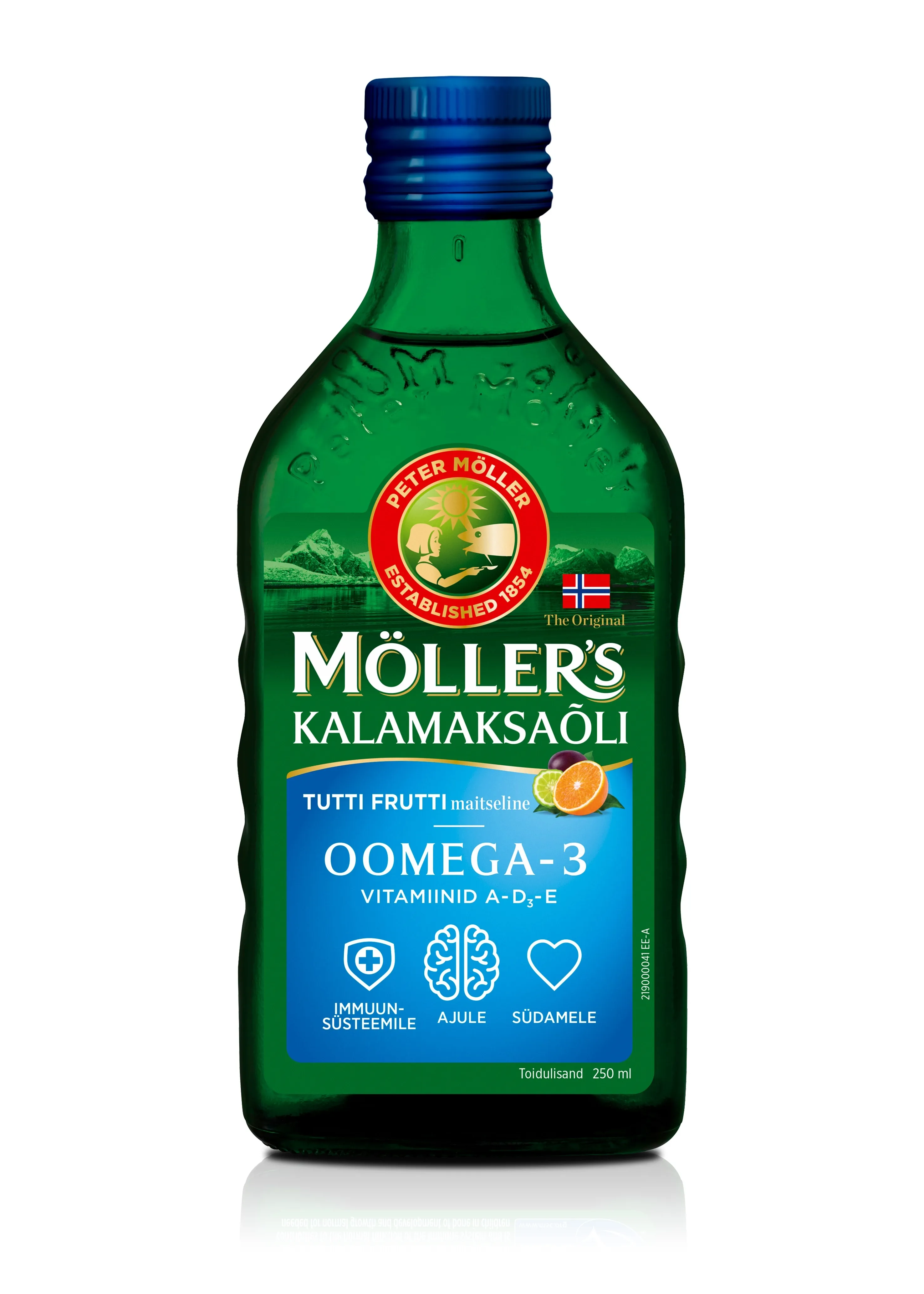 MÖLLERI KALAMAKSAÕLI (TUTTI-FRUTTI) 250ML - Tootepilt 