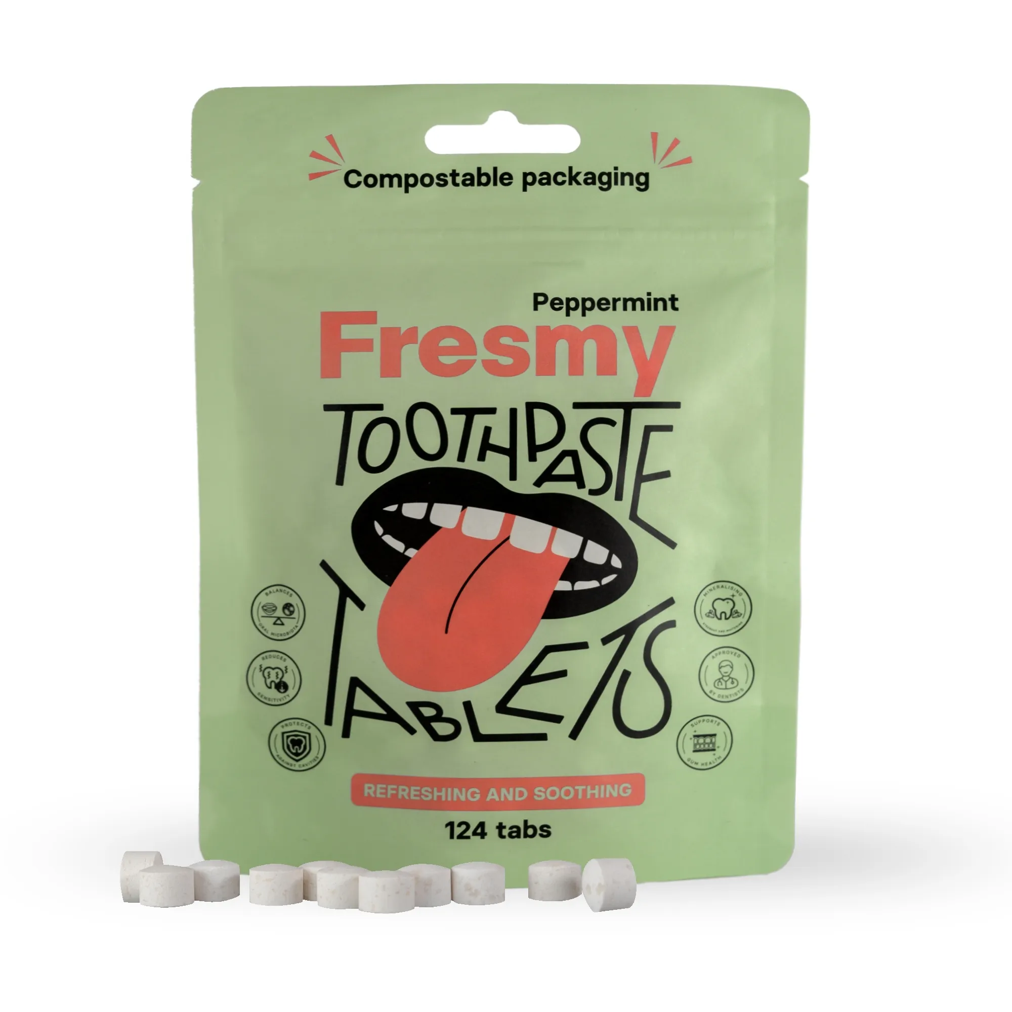 FRESMY HAMBAPESUTABLETID PIPARMÜNT N124 - Tootepilt 