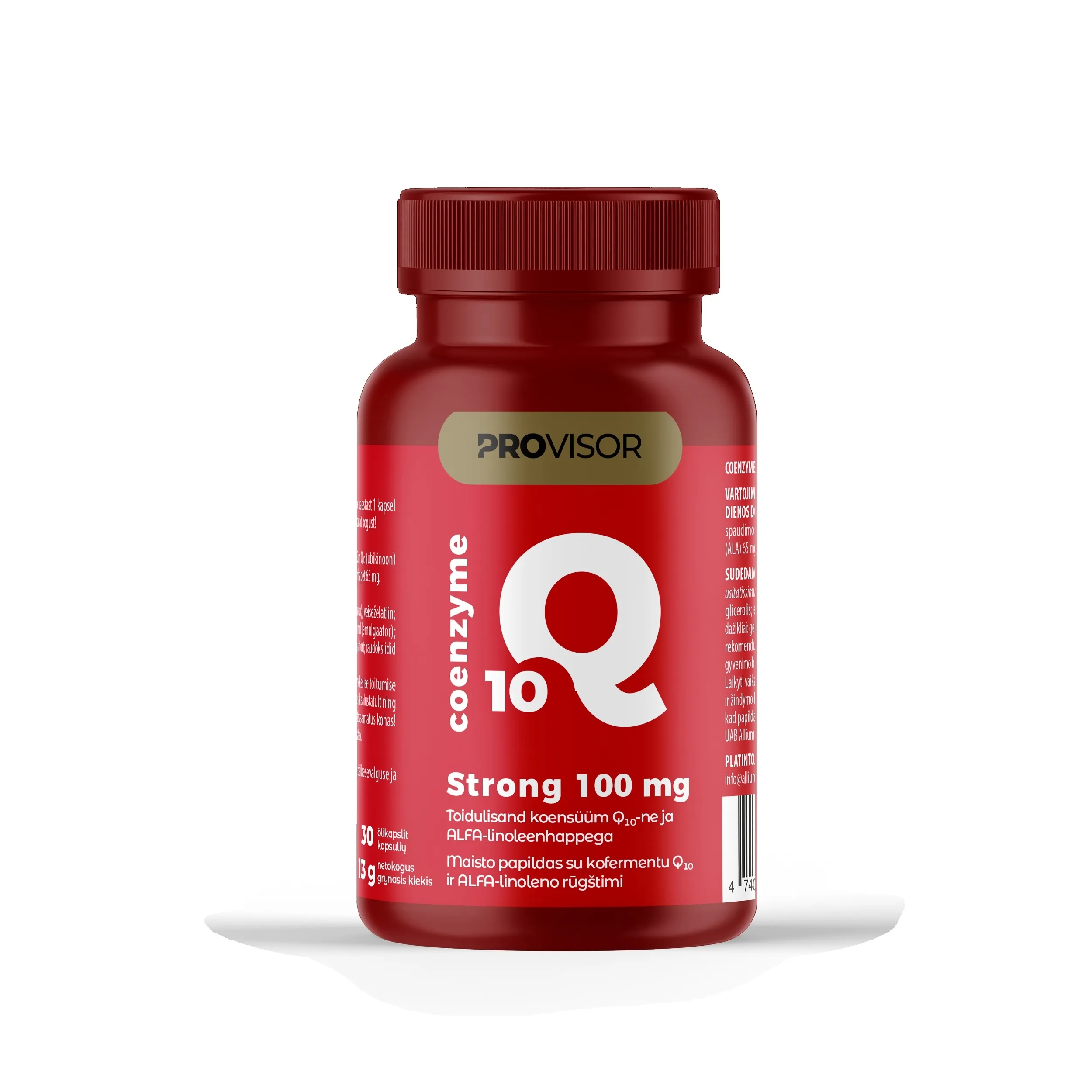PROVISOR COENZYME STRONG 100 MG N30 - Tootepilt 