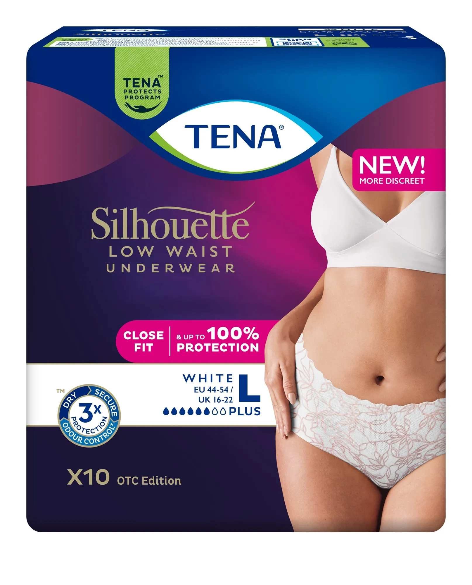 TENA SILHOUETTE PANTS PLUS VALGED L N10 - Tootepilt 