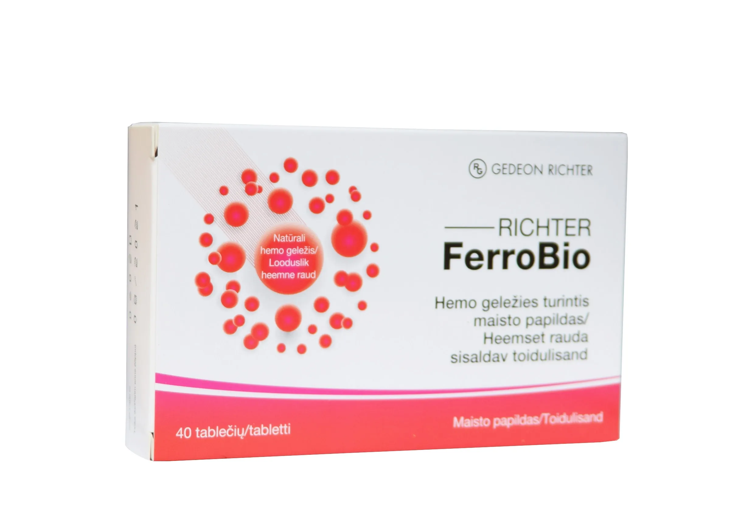 RICHTER FERROBIO TBL 18MG N40 - Tootepilt 