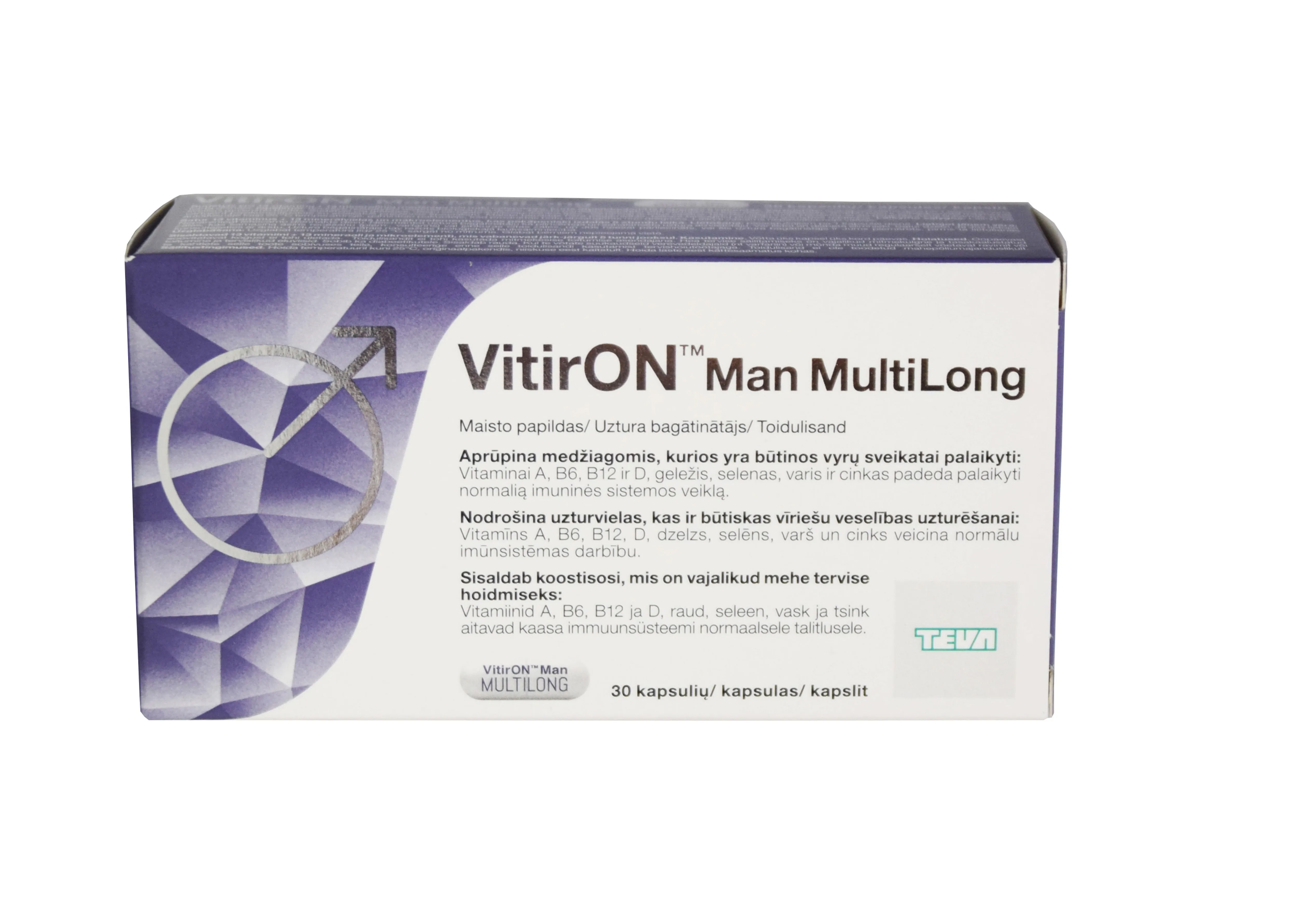 VITIRON MAN MULTILONG KAPSEL N30 - Tootepilt 