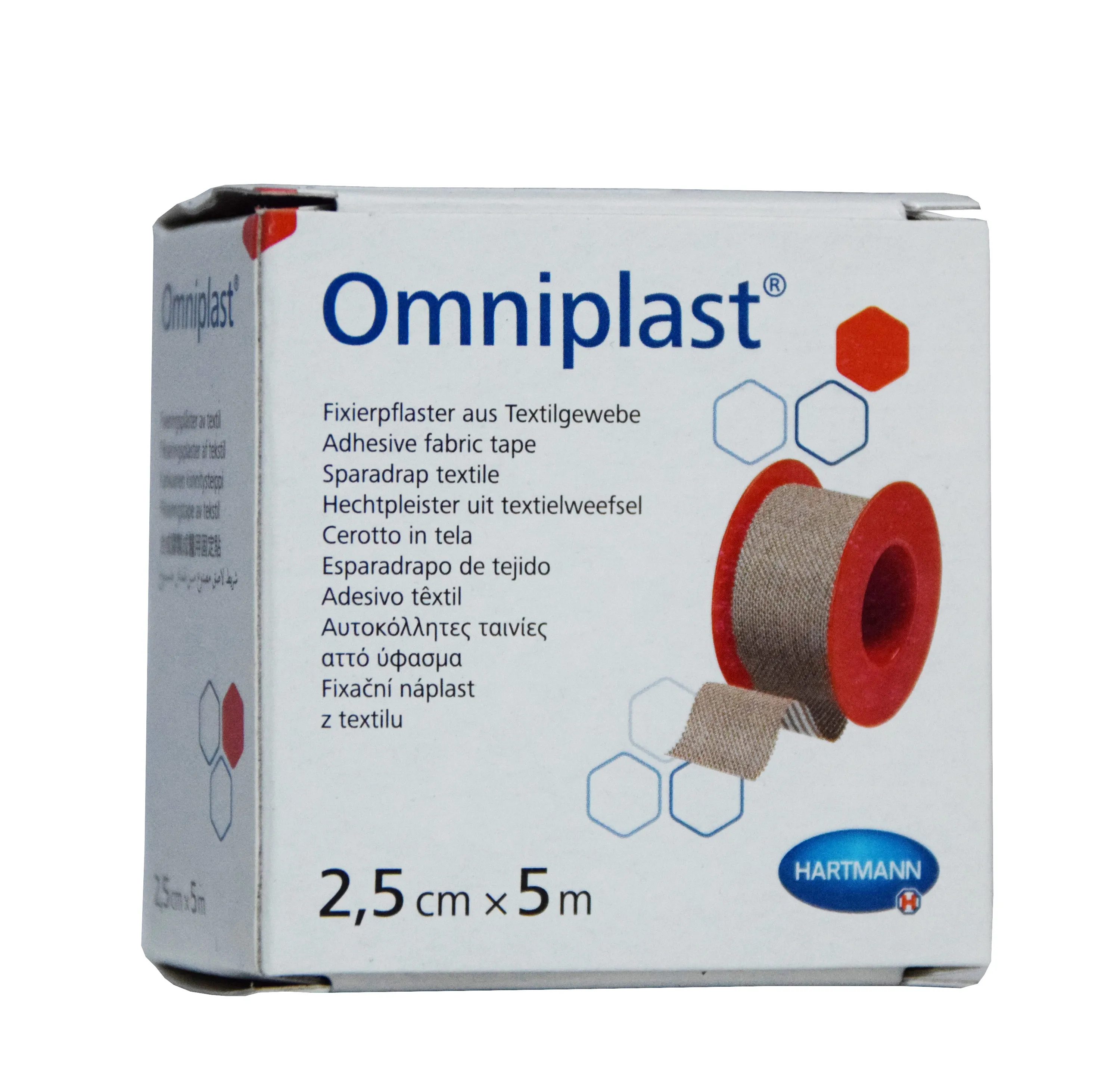 OMNIPLAST RULLPLAASTER 2,5CMX5M (TEKSTIILIST) - Tootepilt 