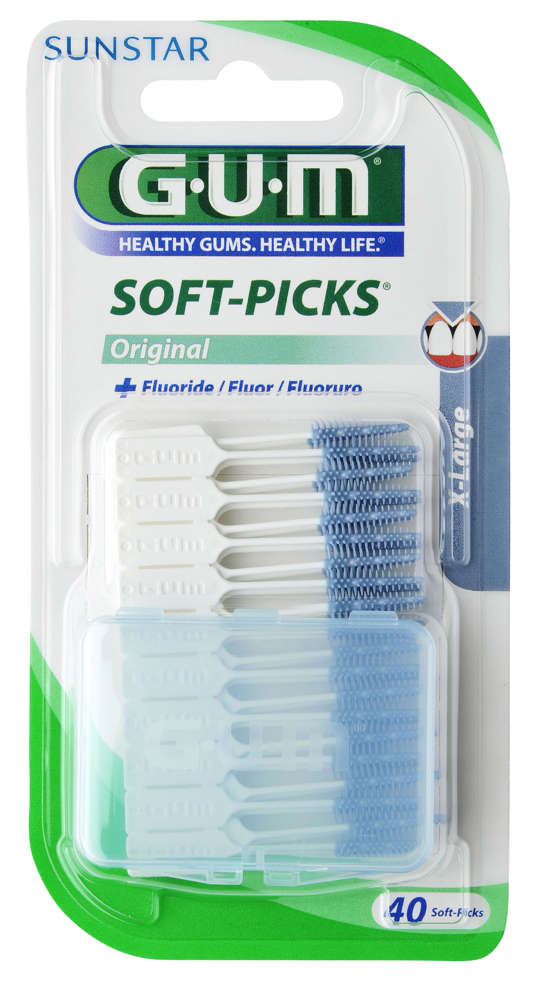 GUM HAMBAVAHEHARI SOFT-PICKS ORIGINAL XL N40 - Tootepilt 