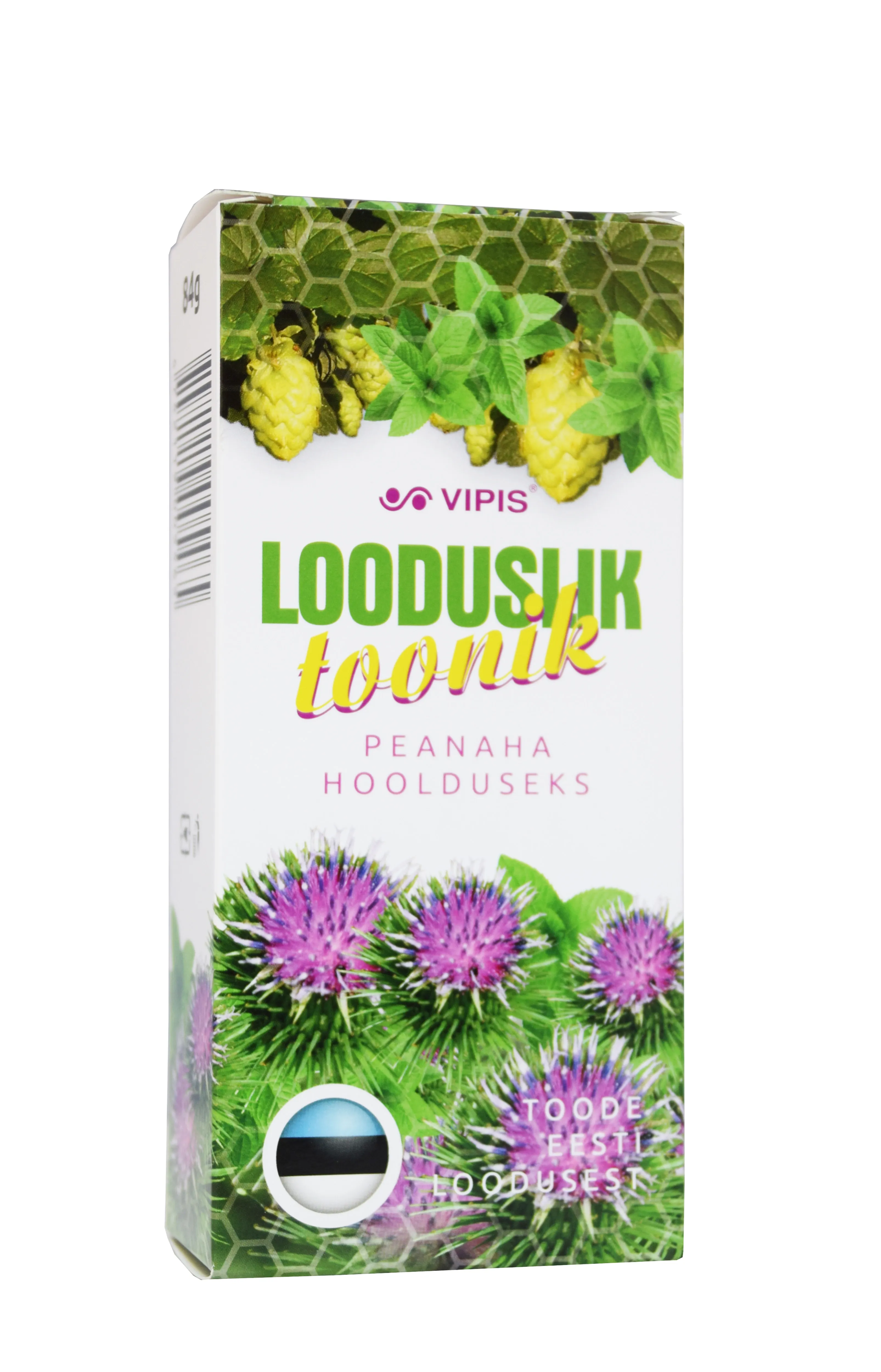 VIPIS LOODUSLIK TOONIK PEANAHA HOOLDUSEKS 84G - Tootepilt 