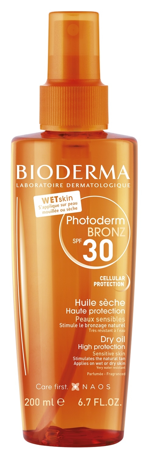 BIODERMA PHOTODERM BRONZ PÄIKESEKAITSEÕLI SPF30 200ML - Tootepilt 