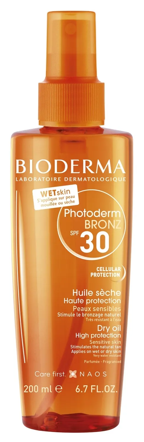 BIODERMA PHOTODERM BRONZ PÄIKESEKAITSEÕLI SPF30 200ML - Tootepilt 