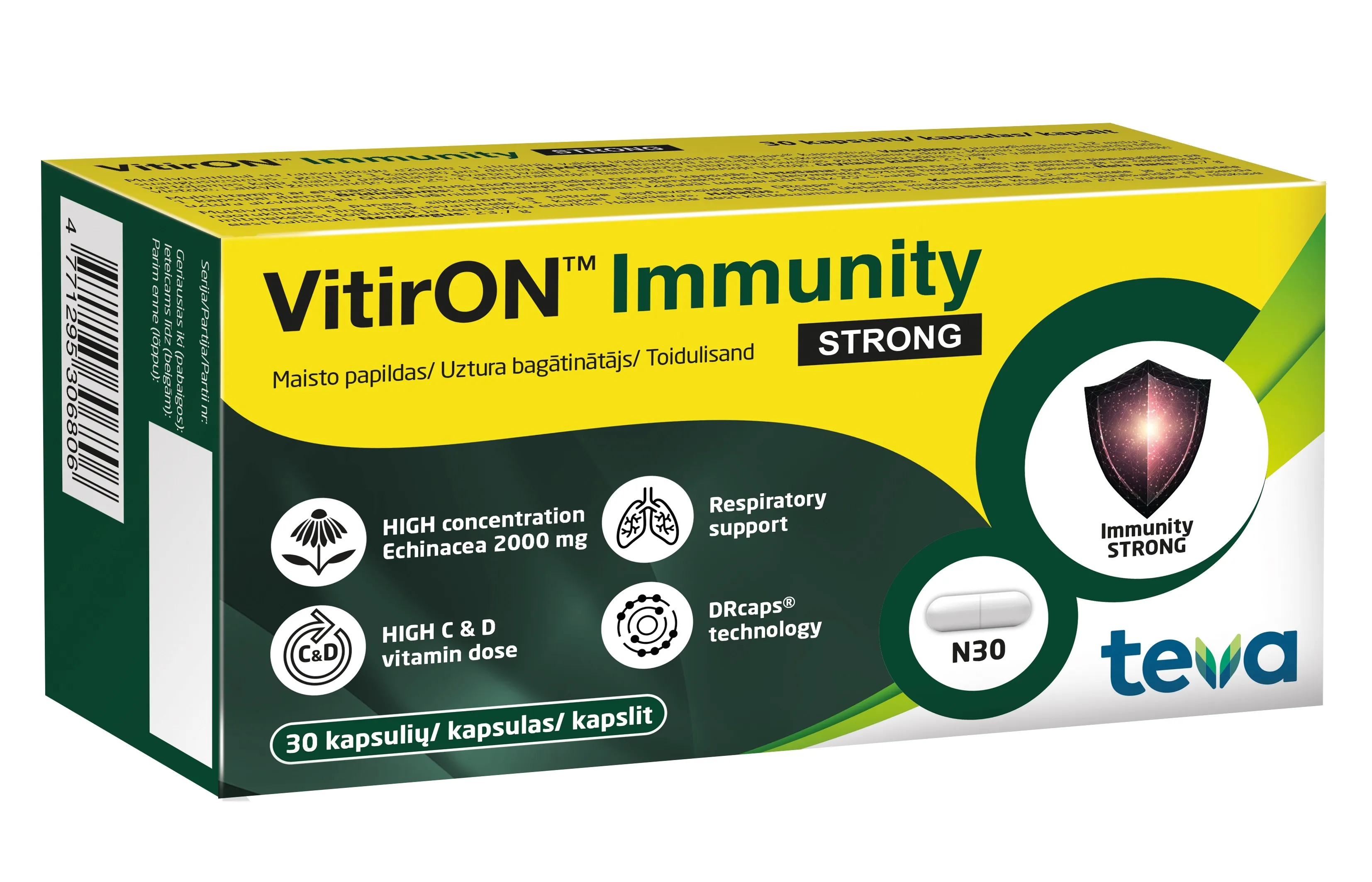 VITIRON IMMUNITY STRONG KAPSLID N30 - Tootepilt 