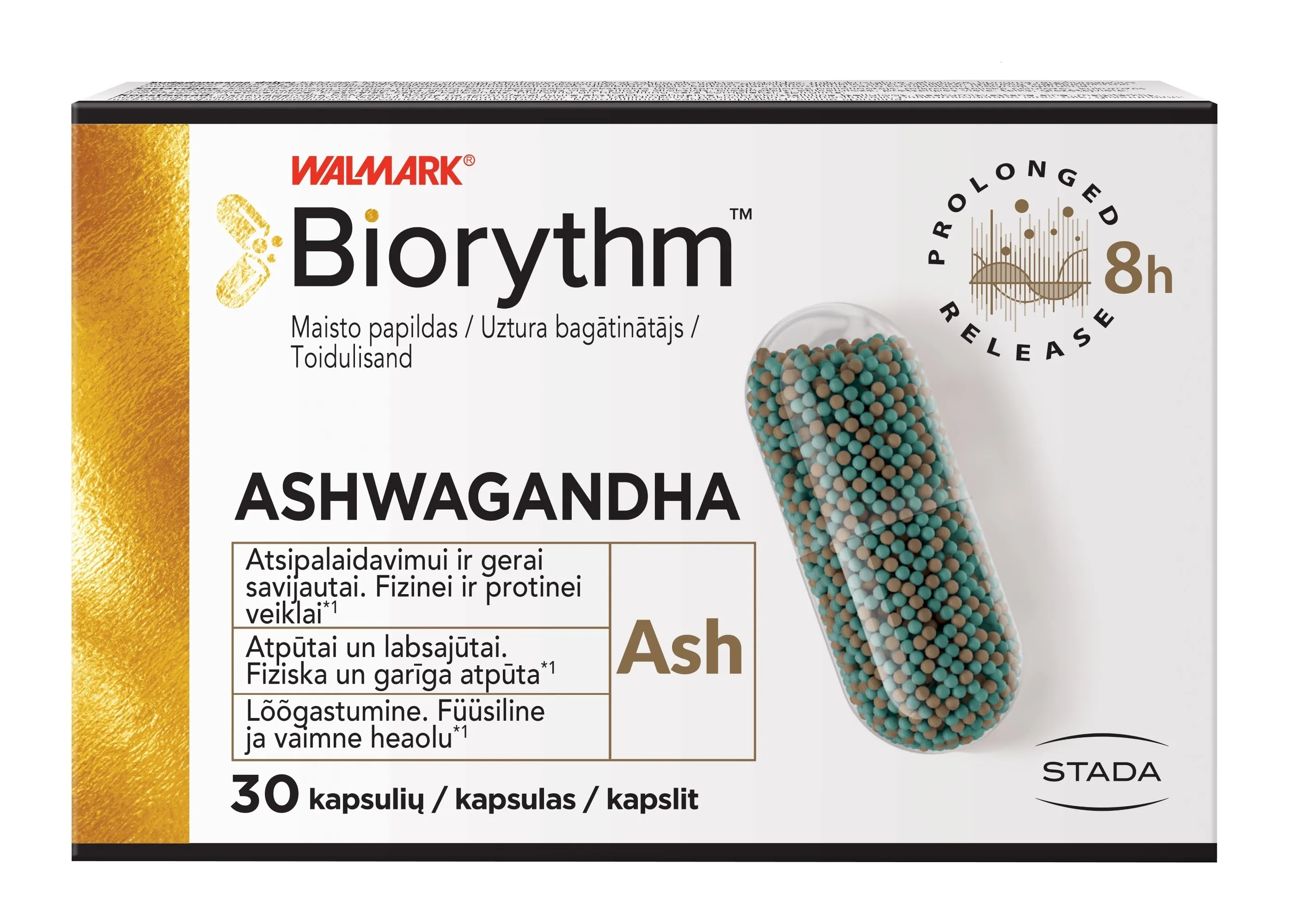 WALMARK BIORYTHM ASHWAGANDHA KAPSLID N30 - Tootepilt 