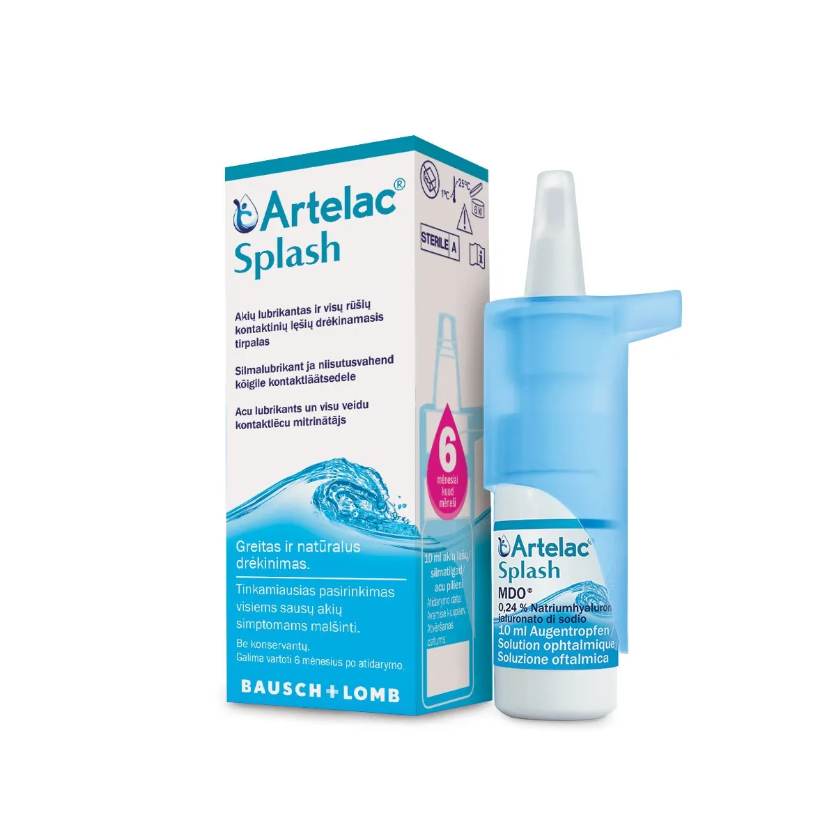 ARTELAC SPLASH SILMATILGAD 10ML - Tootepilt 