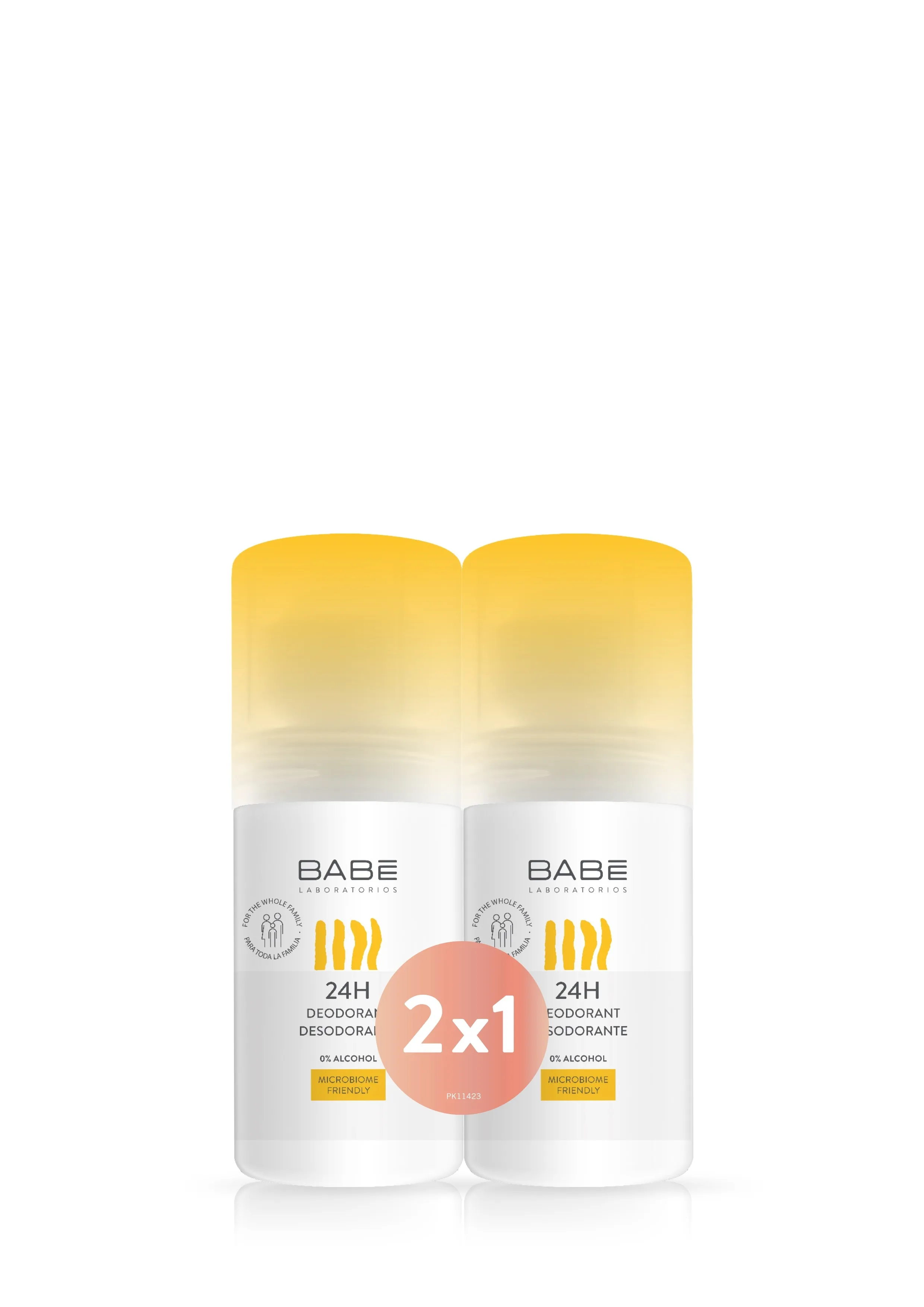 BABE RULLDEODORANT 24H ALUMIINIUMIVABA 50ML 1+1 - Tootepilt 