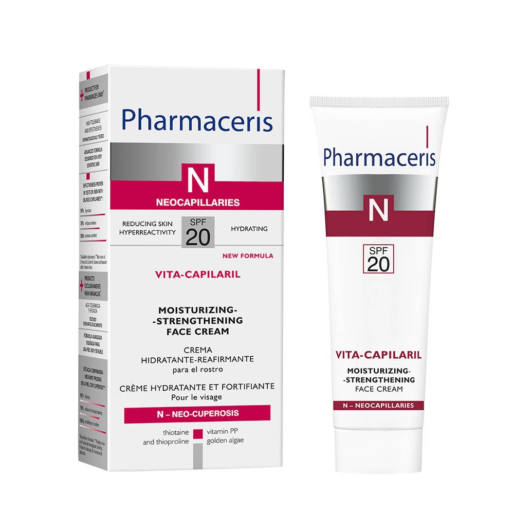 PHARMACERIS N VITA-CAPILARIL NÄOKREEM TUGEVDAV SPF20 50ML - Tootepilt 