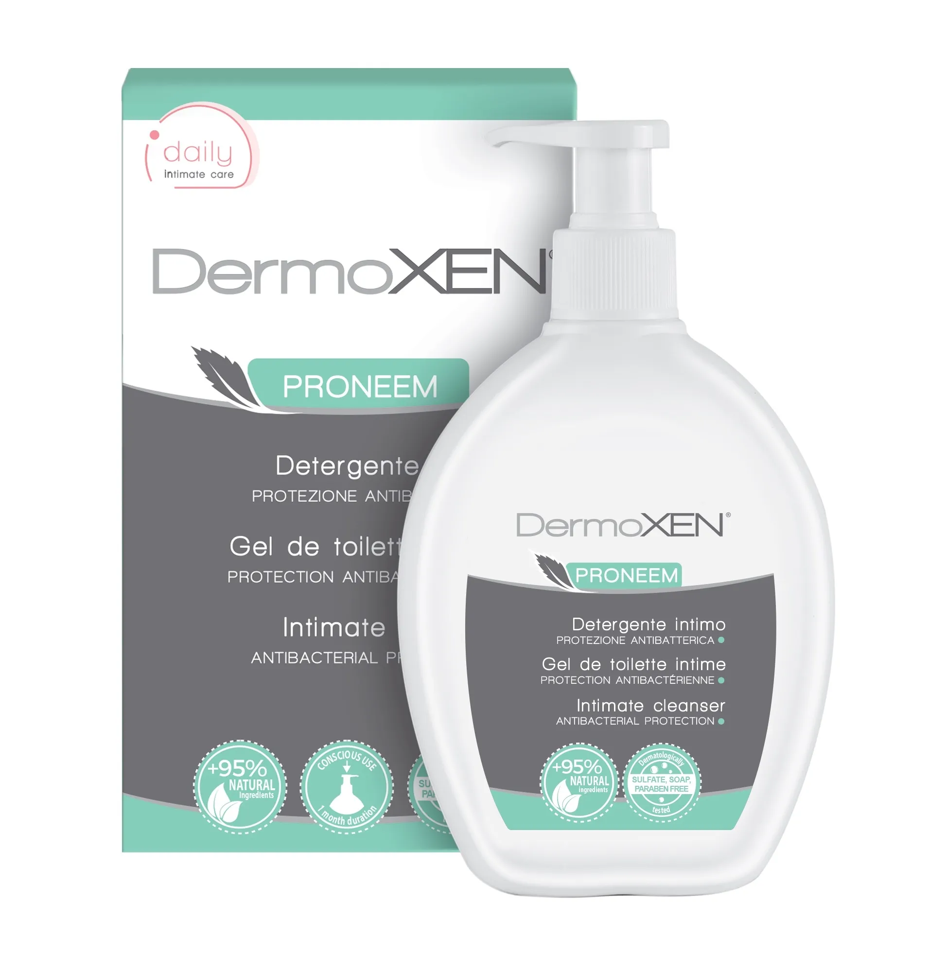DERMOXEN PRONEEM INTIIMPESUGEEL ANTIBAKTERIAALNE 200ML - Tootepilt 