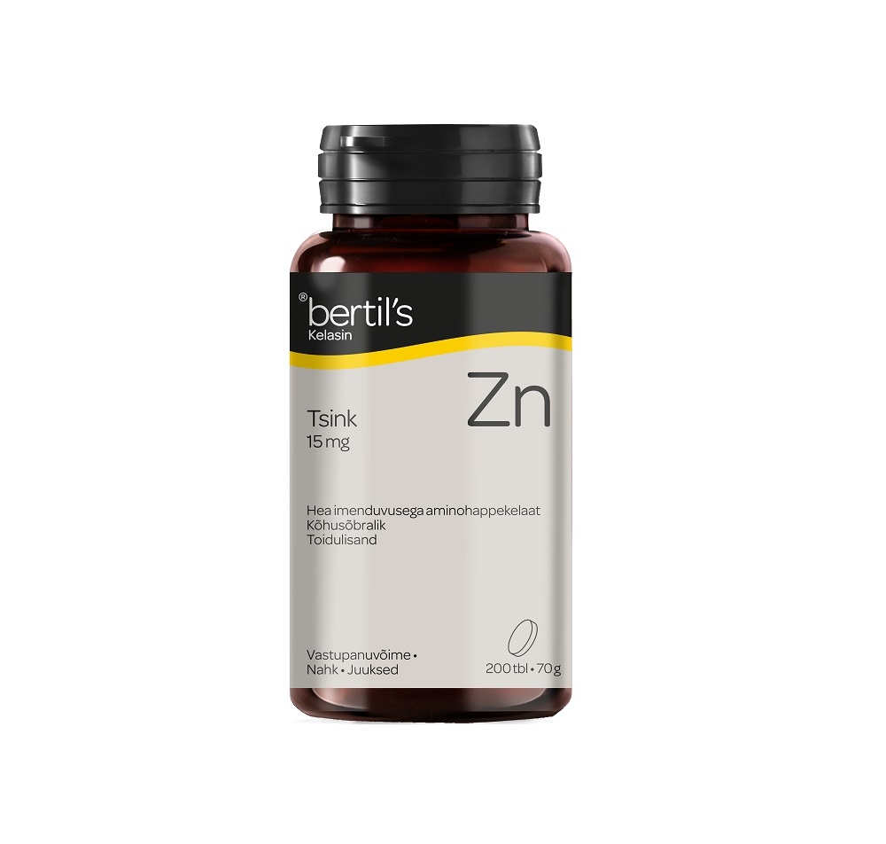 BERTILS TSINK TBL 15MG N200 - Tootepilt 