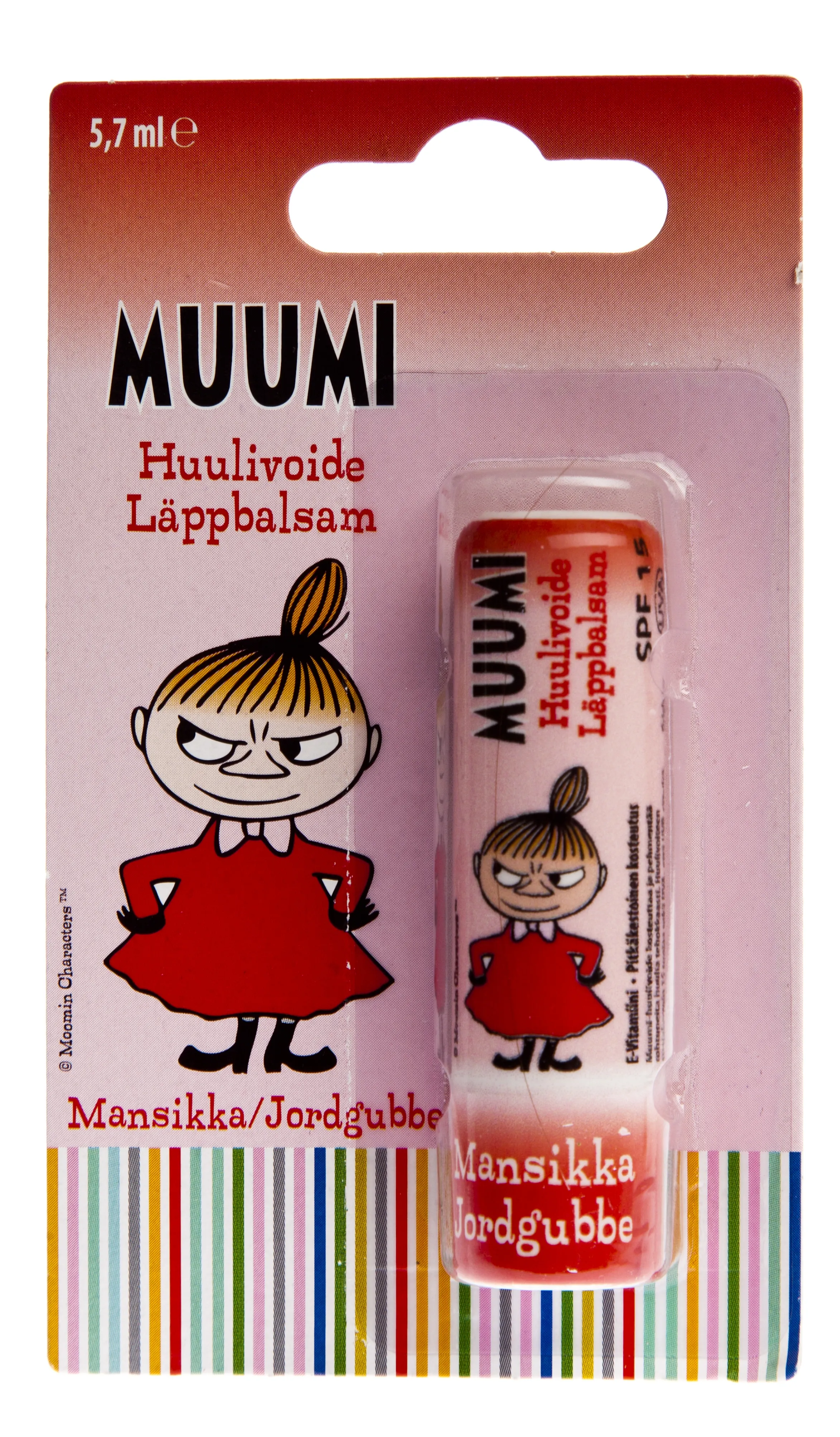 MUUMI HUULEPALSAM LASTELE MAASIKAS SPF15 5,7ML - Tootepilt 
