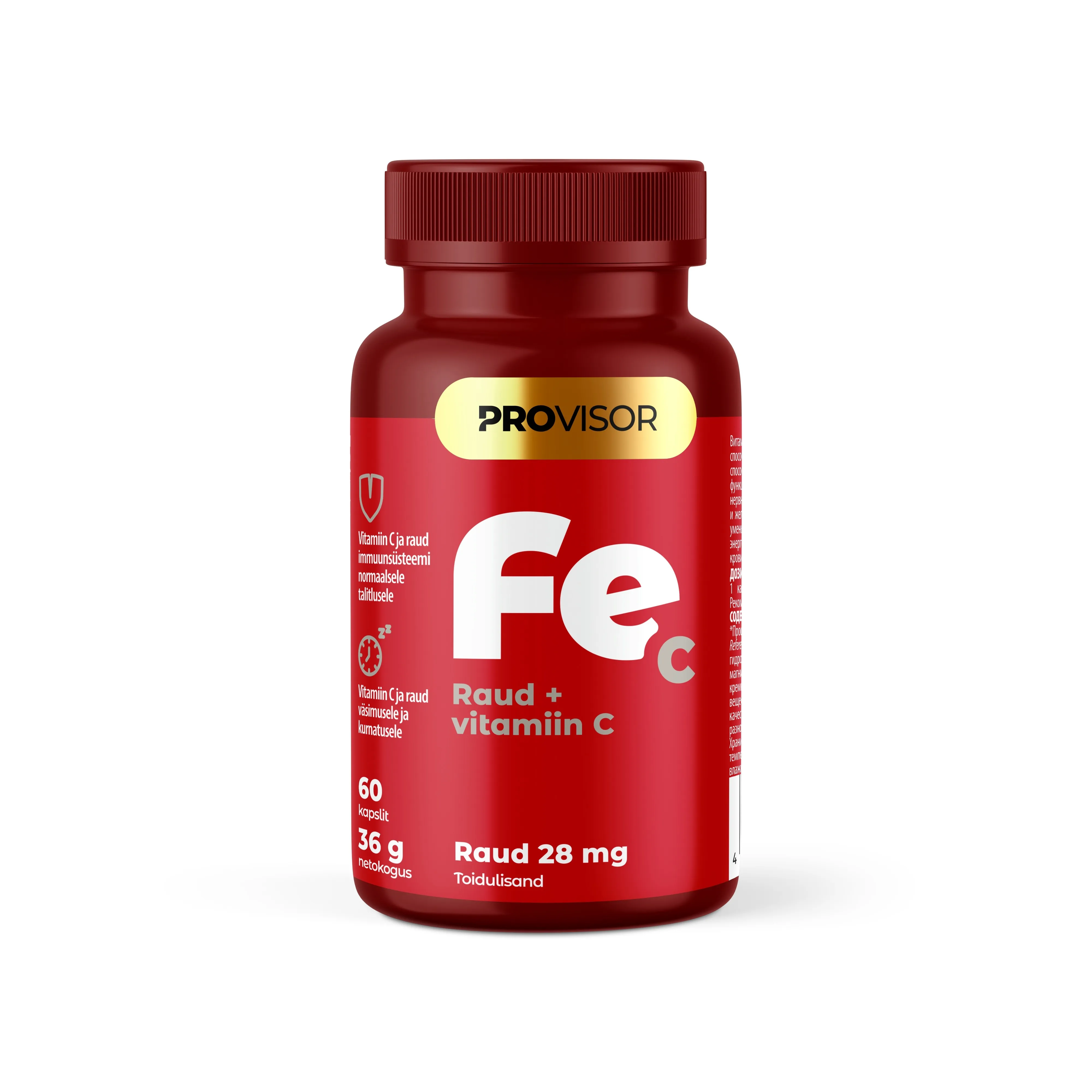 PROVISOR RAUD 28 MG + VITAMIIN C N60 - Tootepilt 
