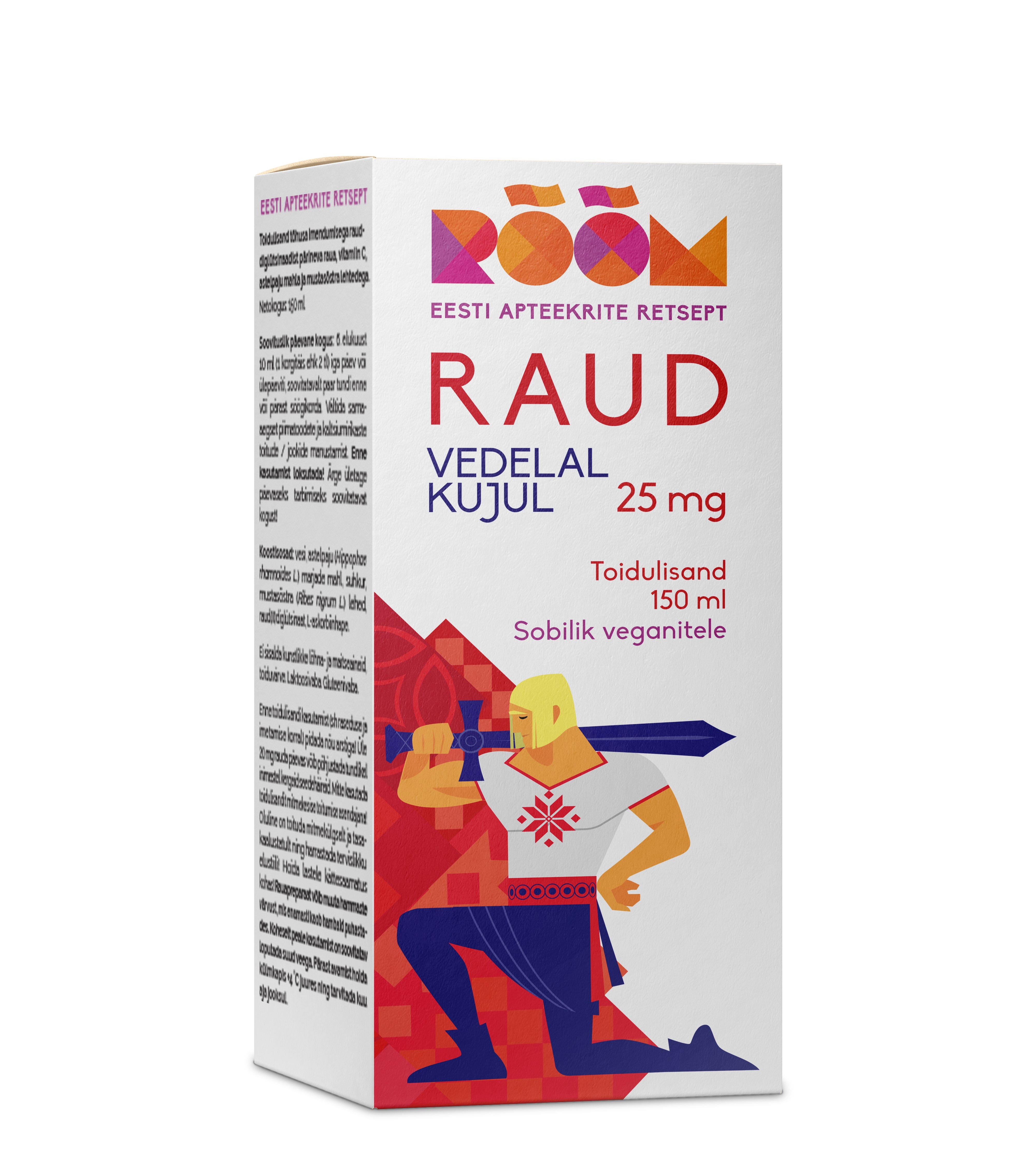 RÕÕM RAUD VEDELAL KUJUL 25MG 150ML - Tootepilt 