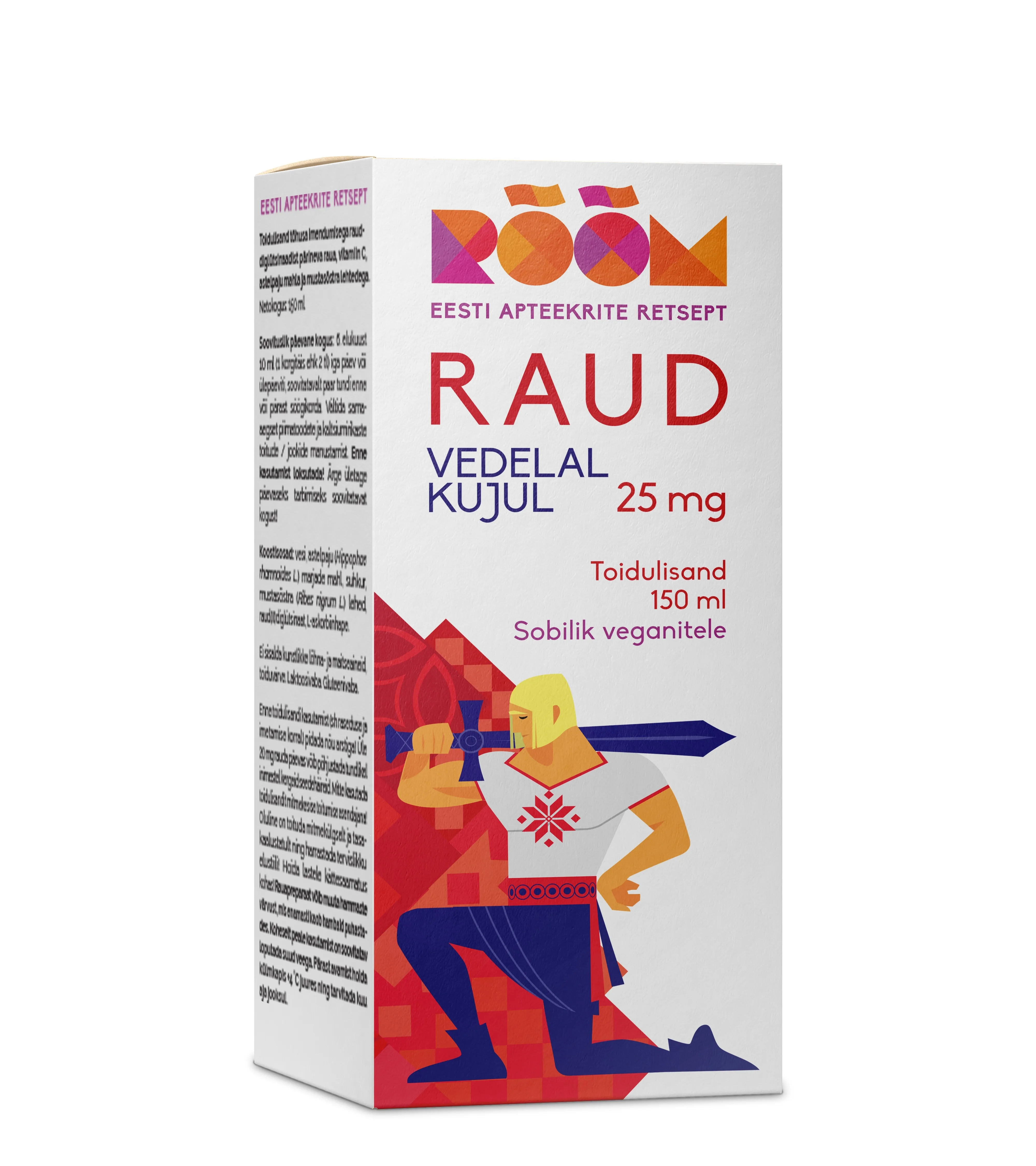 RÕÕM RAUD VEDELAL KUJUL 25MG 150ML - Tootepilt 