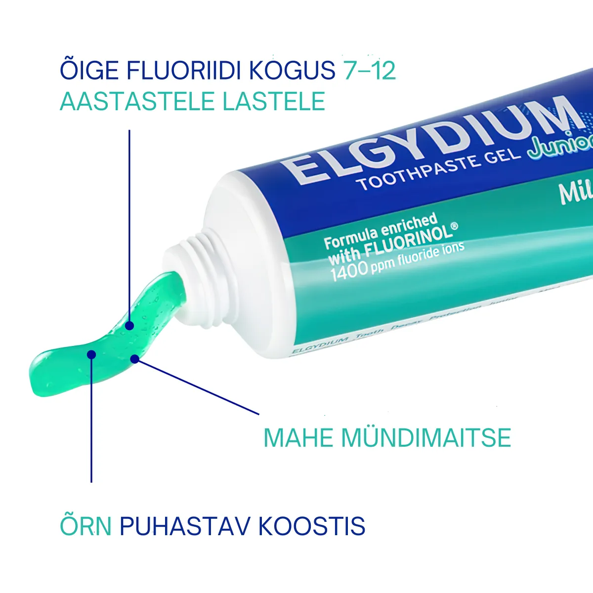 ELGYDIUM HAMBAPASTA JUNIOR MILD MINT 50 ML - Tootepilt 1
