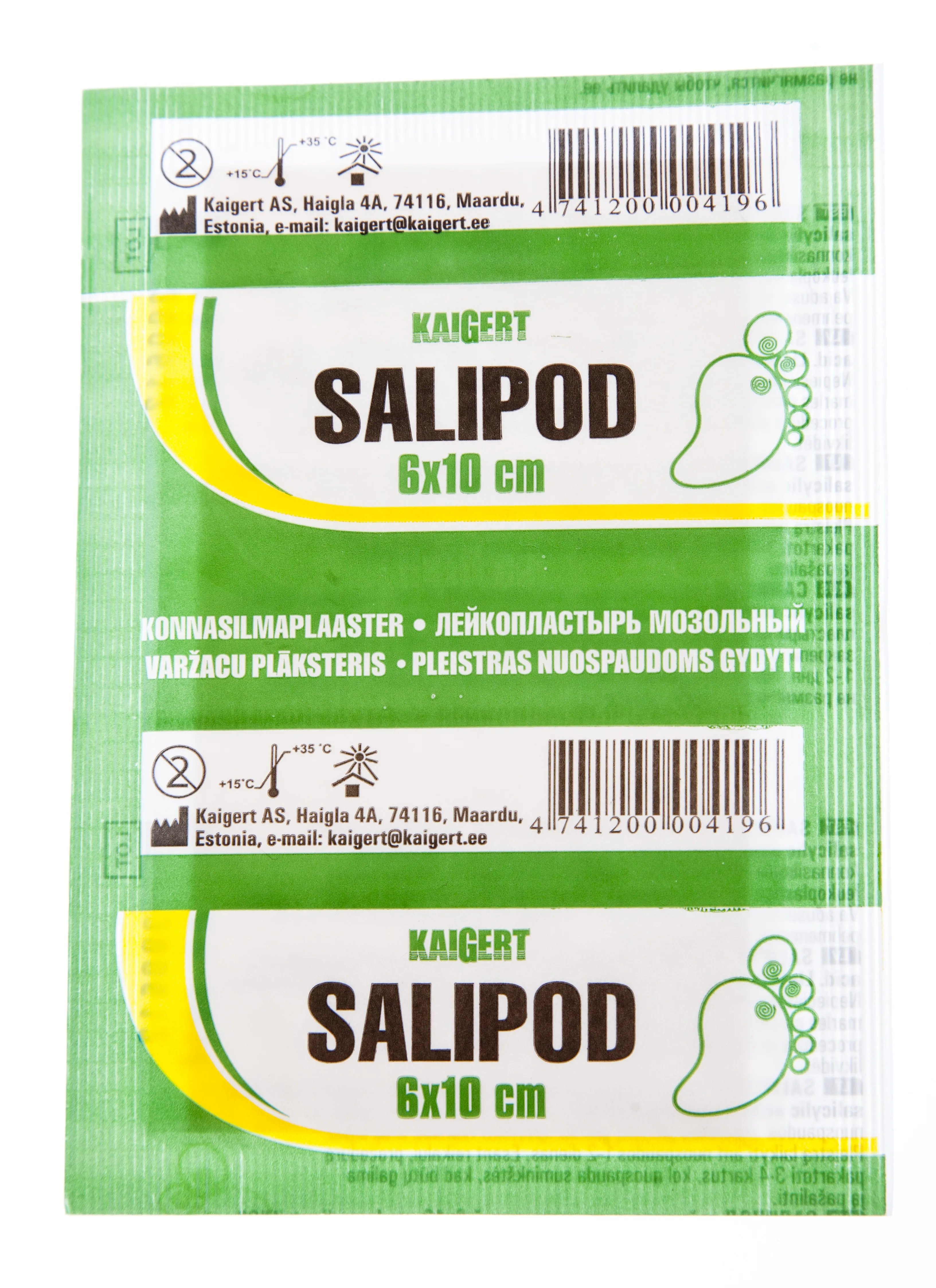 SALIPOD KONNASILMAPLAASTER 6X10CM (KAIGERT) - Tootepilt 