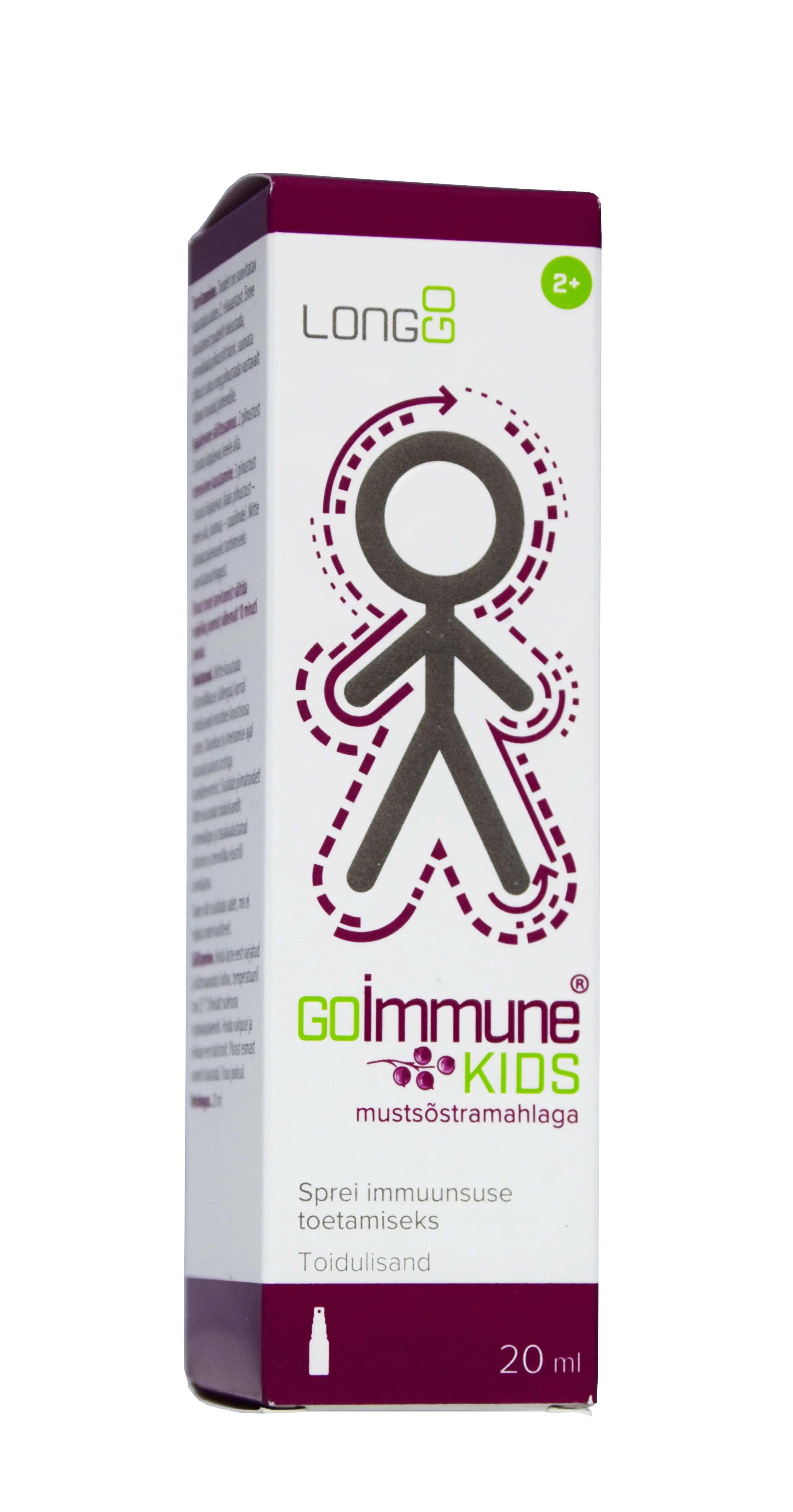 GOIMMUNE KIDS SPREI IMMUUNSUSE TOETAMISEKS 20ML - Tootepilt 