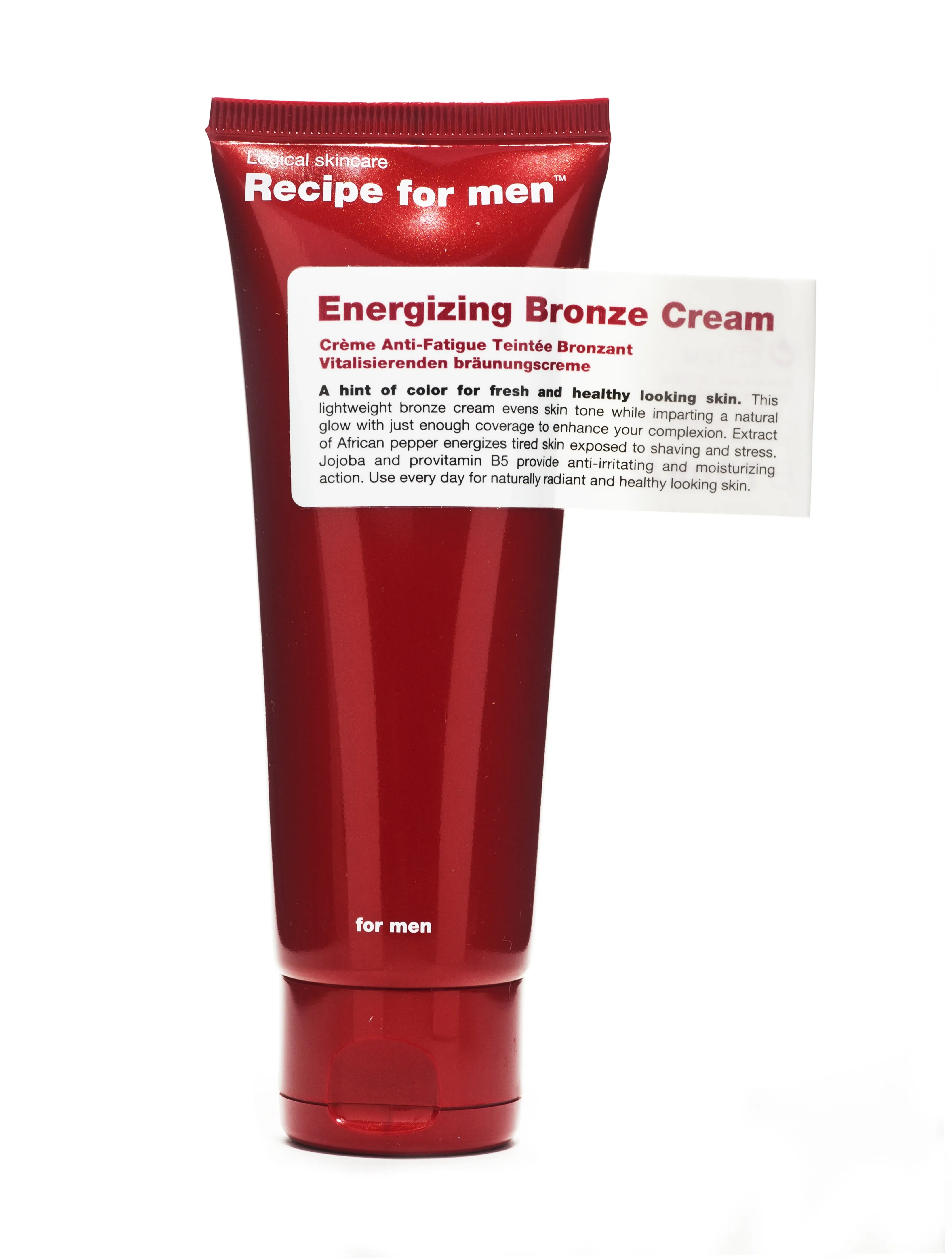 RECIPE FOR MEN NÄOKREEM TONISEERIV PRUUNISTAV 75ML - Tootepilt 