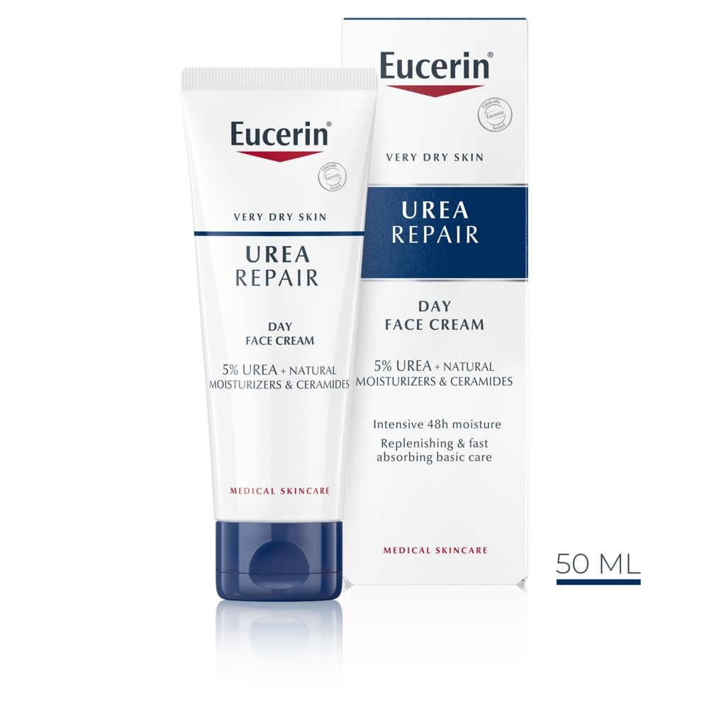 EUCERIN UREAREPAIR NÄOKREEM KUIVALE NAHALE 5% UREA 50ML - Tootepilt 