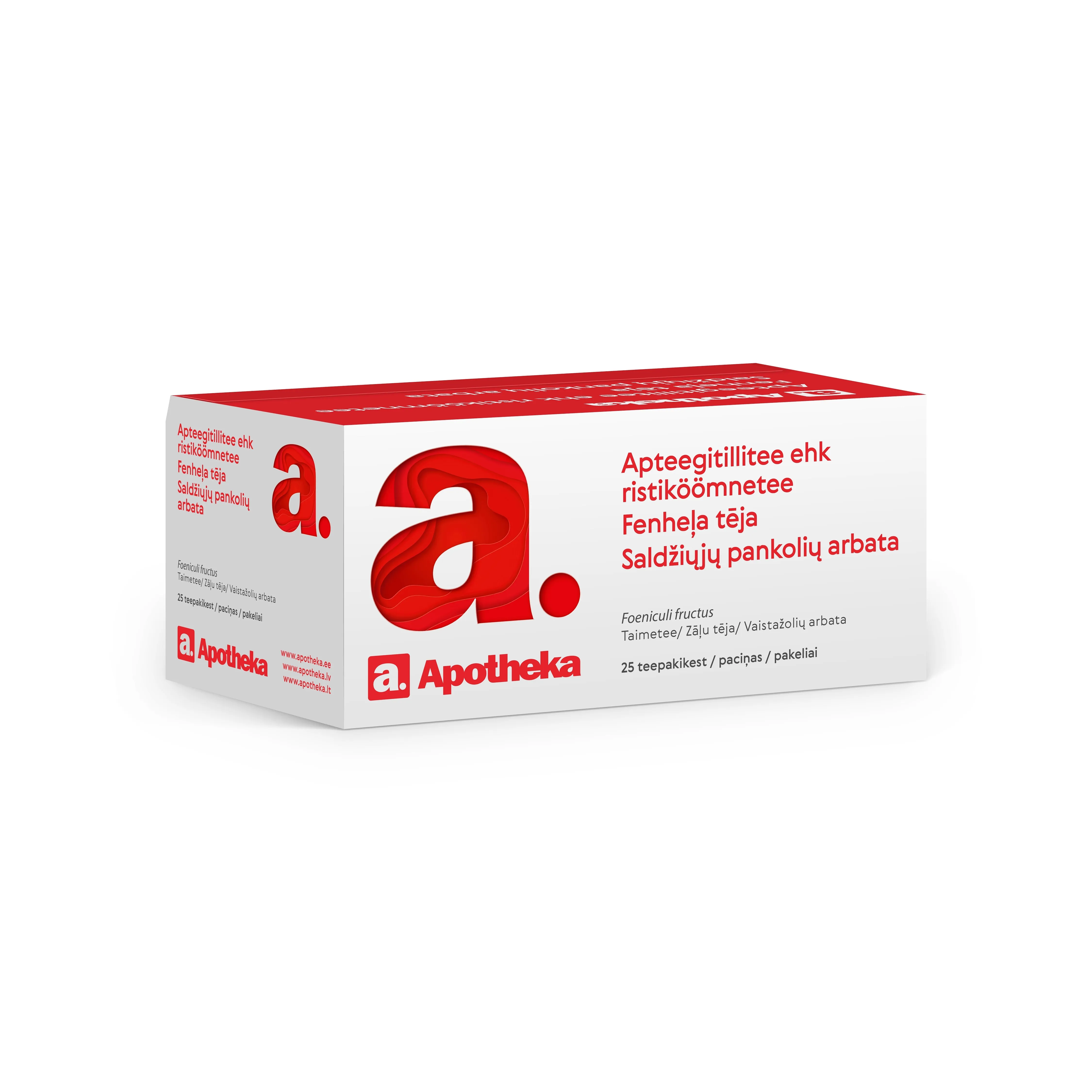 A. APTEEGITILLITEE (FOENICULI FRUCTUS) 1,5G N25 - Tootepilt 
