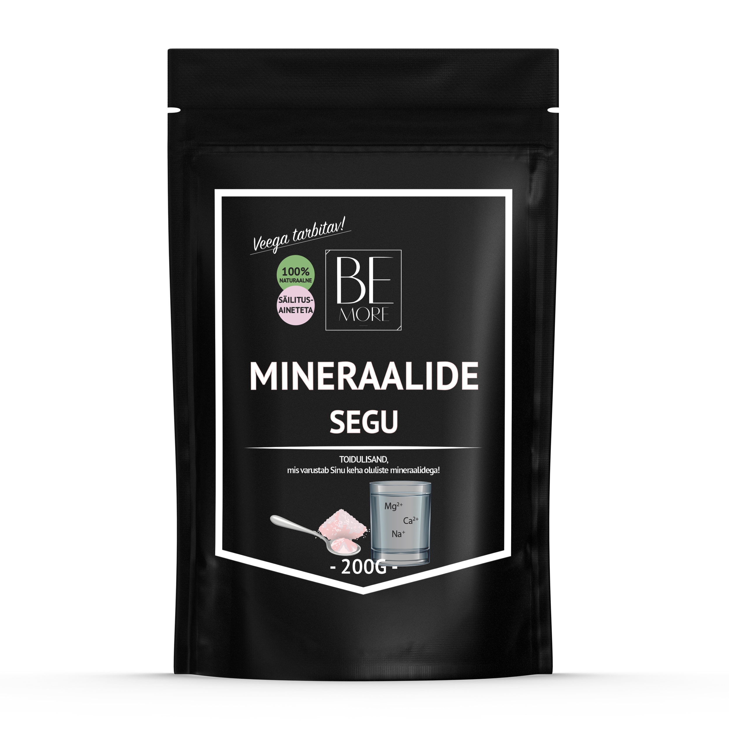 BE MORE MINERAALIDE SEGU PULBER 200G - Tootepilt 