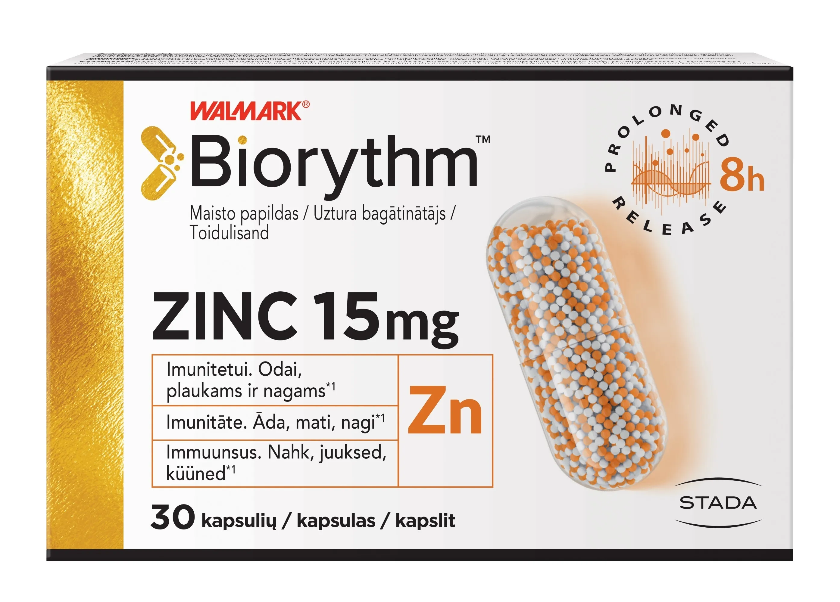 WALMARK BIORYTHM TSINK KAPSLID N30 - Tootepilt 