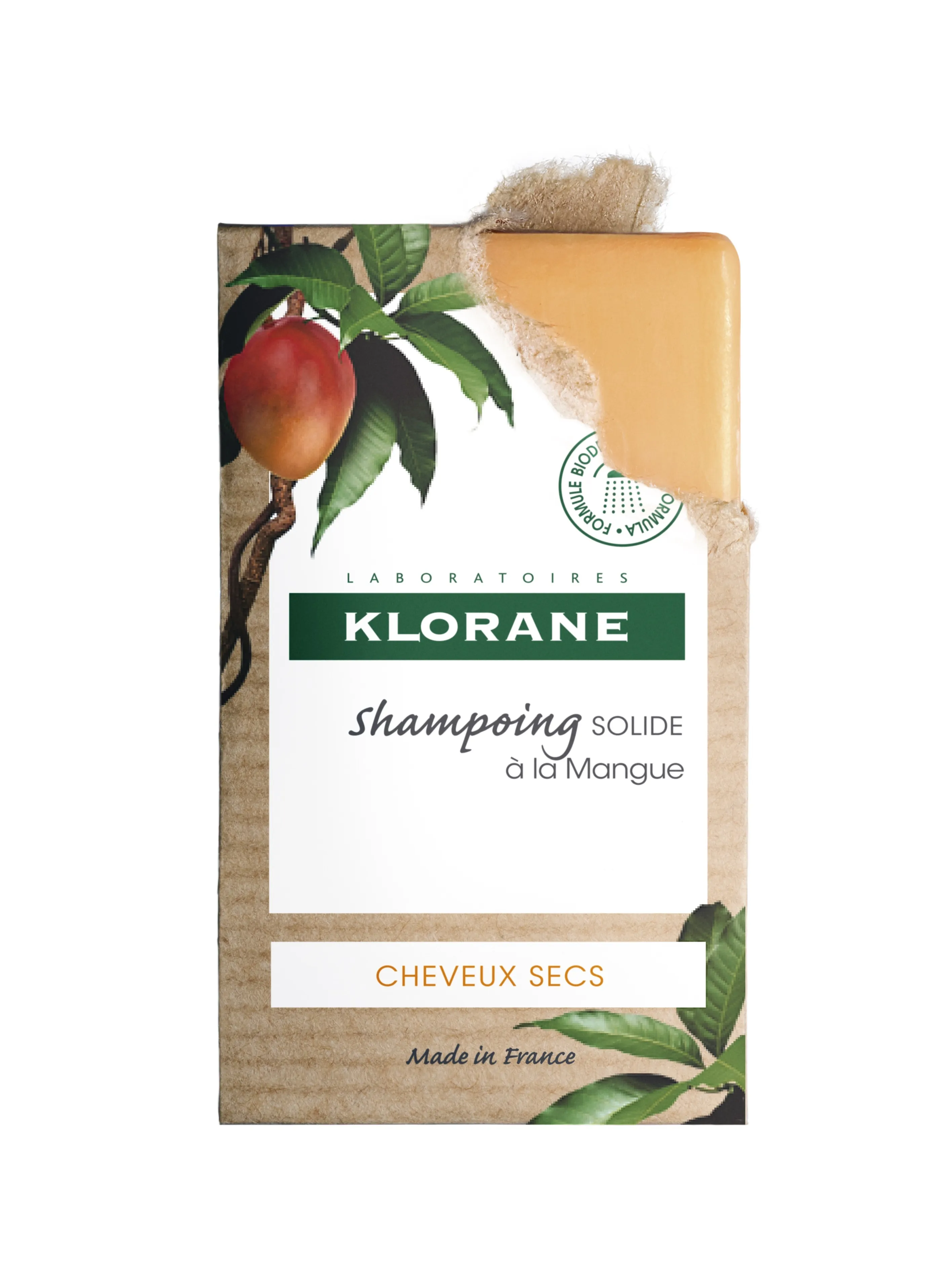 KLORANE TAHKE SHAMPOON KUIVADELE JUUSTELE MANGO 80GR - Tootepilt 