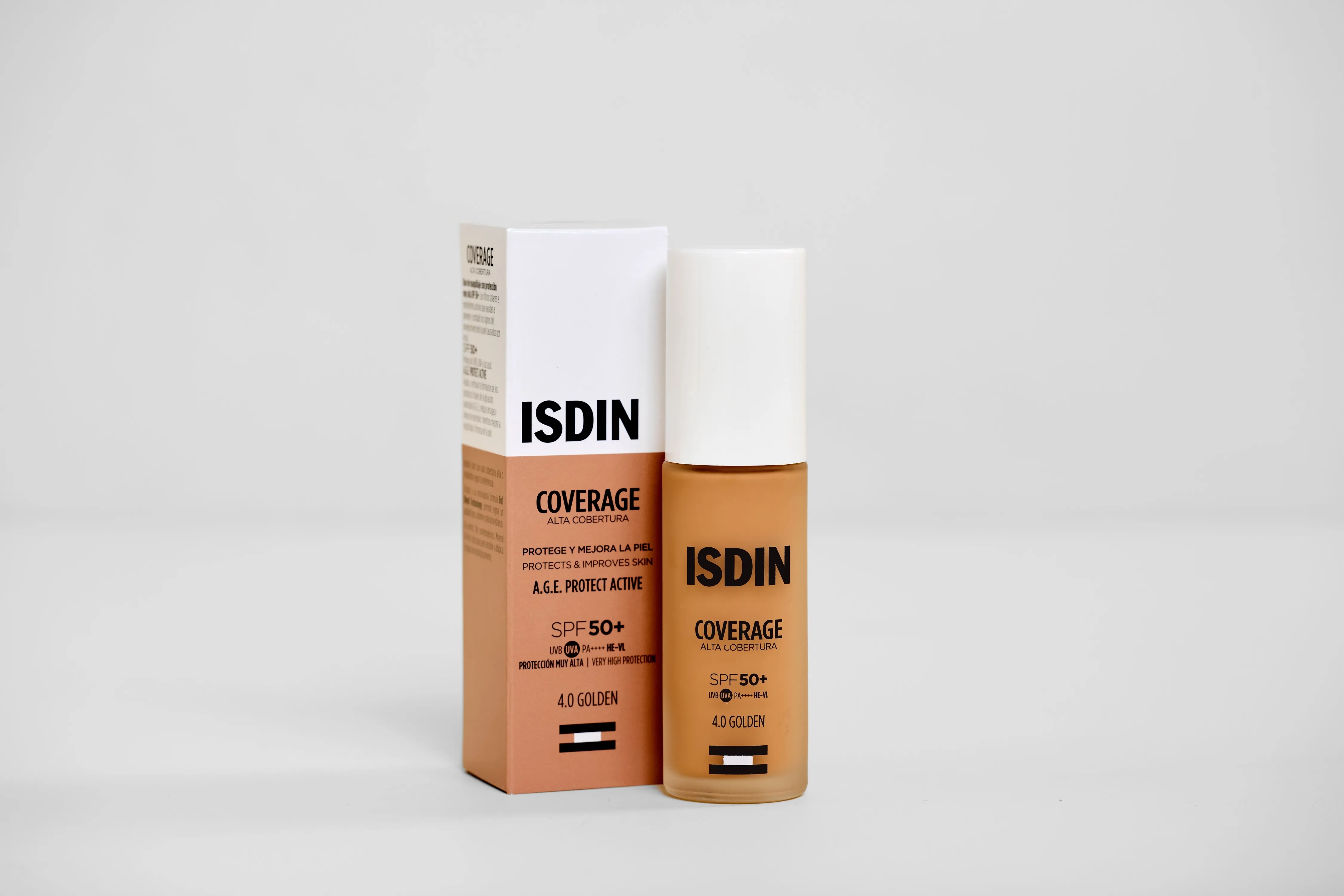 ISDIN JUMESTUSKREEM COVERAGE SPF50+ 30G 4.0 GOLDEN - Tootepilt 1