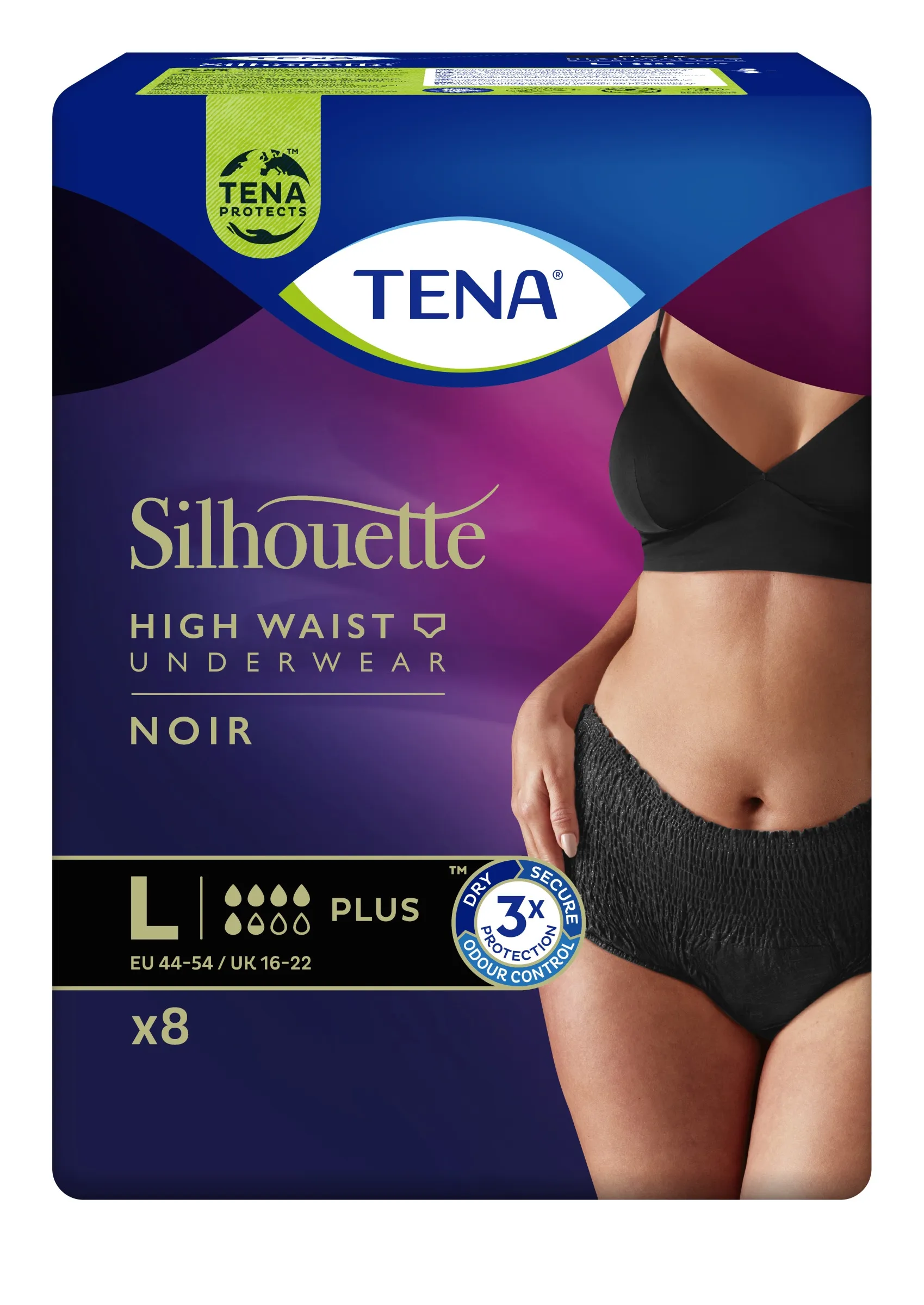 TENA SILHOUETTE NOIR PLUS PÜKSMÄHKMED L N8 - Tootepilt 