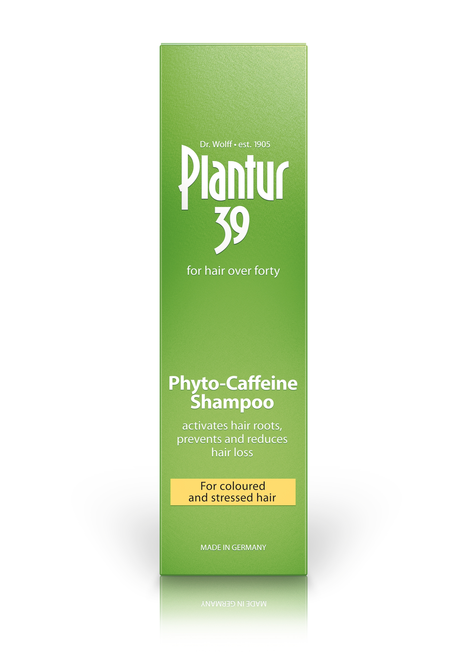 PLANTUR 39 PHYTO CAFFEINE SHAMPOON VÄRVITUD JUUSTELE 250ML - Tootepilt 