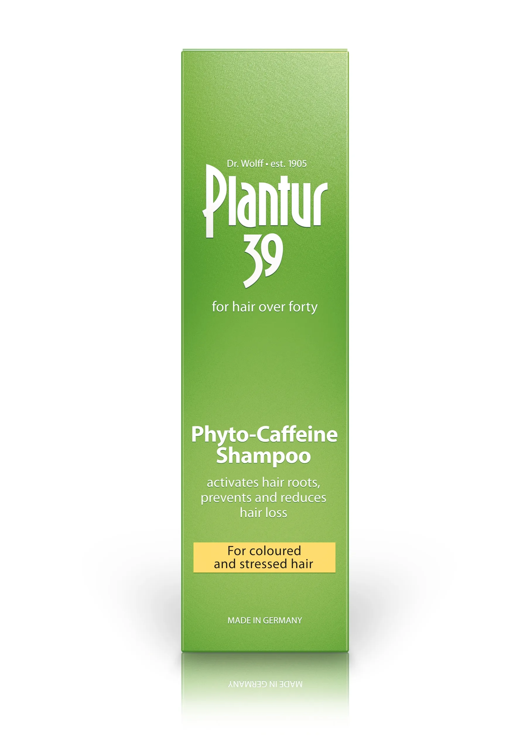 PLANTUR 39 PHYTO CAFFEINE SHAMPOON VÄRVITUD JUUSTELE 250ML - Tootepilt 