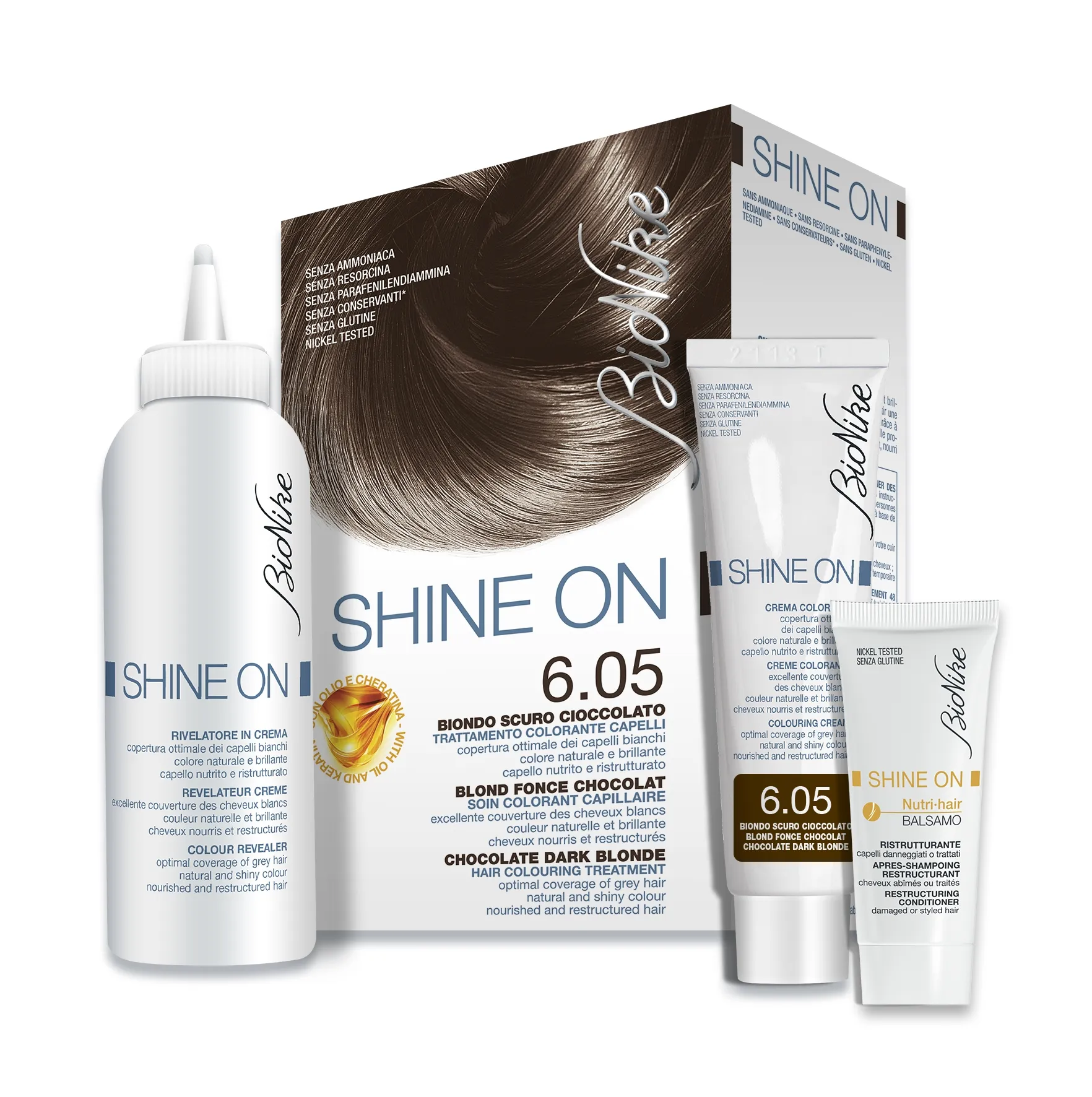 BIONIKE SHINE ON HOOLDAV JUUKSEVÄRV 6.05 (SHOKOL.TUME-BLOND) - Tootepilt 