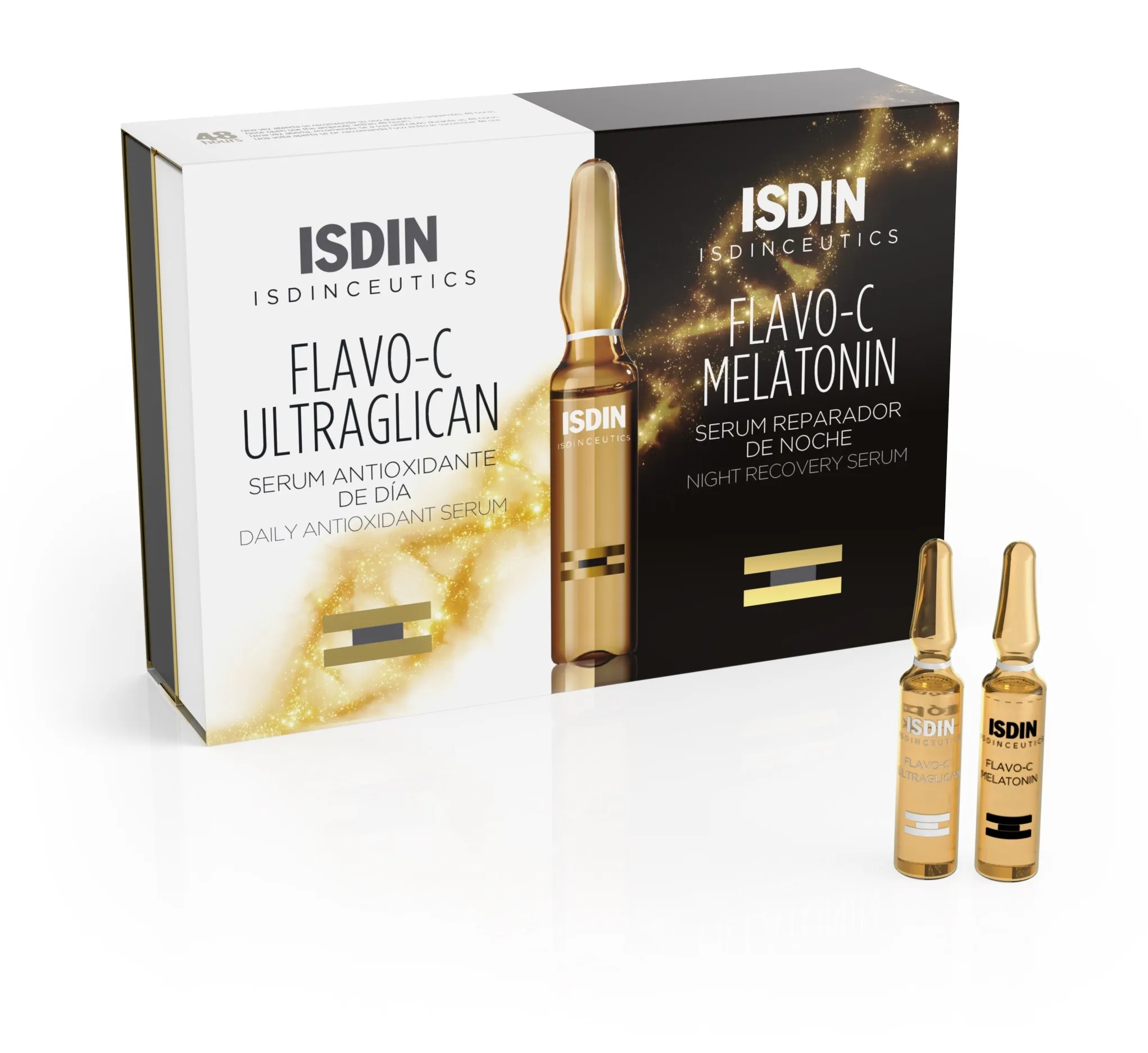 ISDIN FLAVO-C AMPULLID ÖÖ&PÄEV 2ML N10+N10 - Tootepilt 