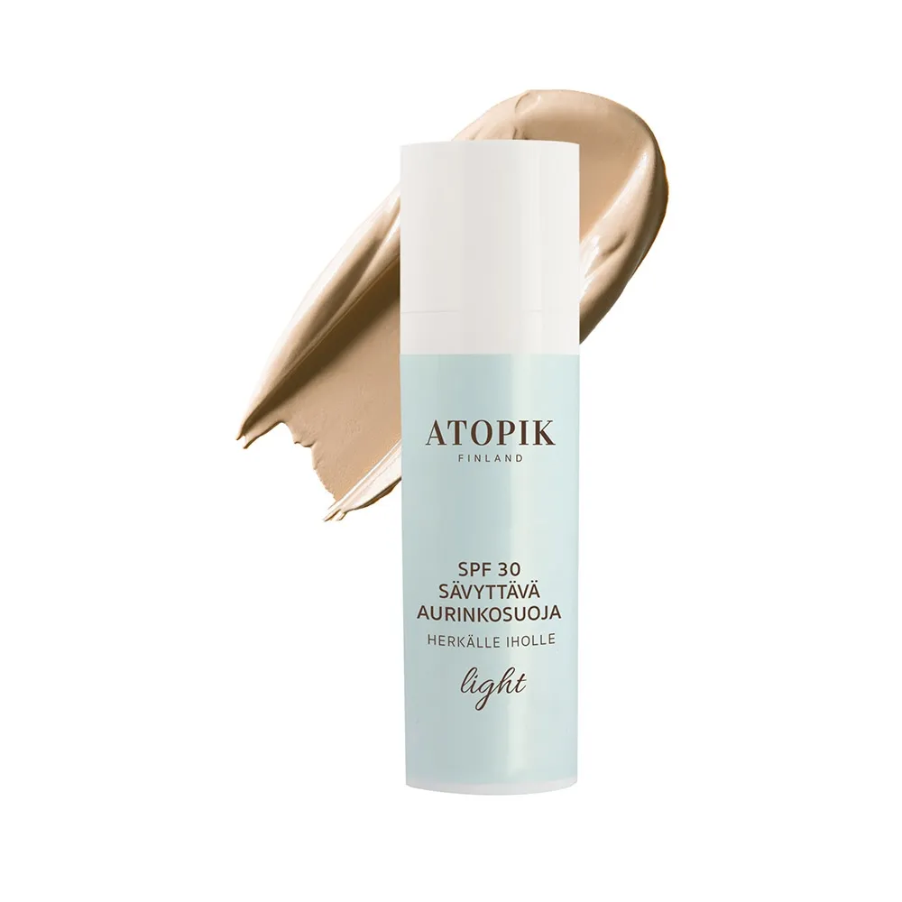 ATOPIK PÄIKSEKAITSEKREEM SPF30 TOONITUD HELE 30ML - Tootepilt 