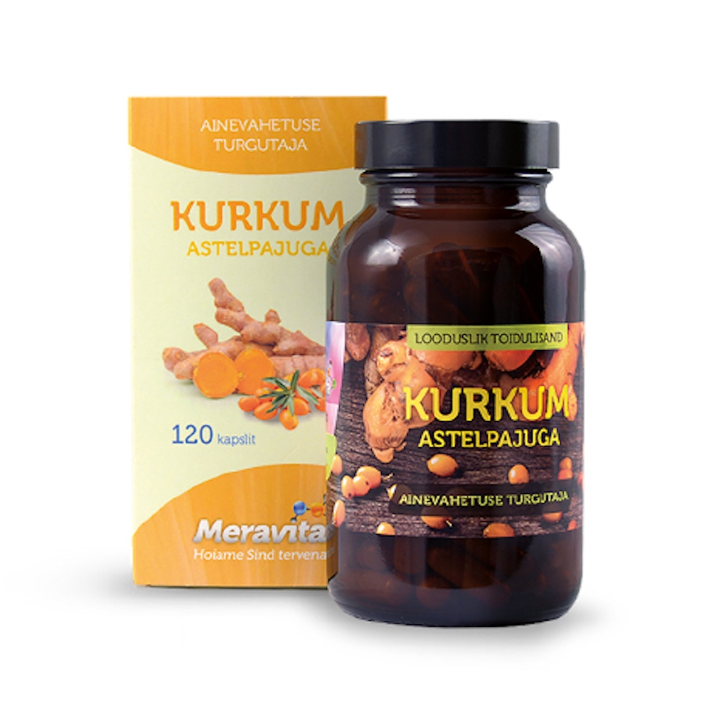 MERAVITA KURKUM ASTELPAJUGA KAPSLID N120 - Tootepilt 