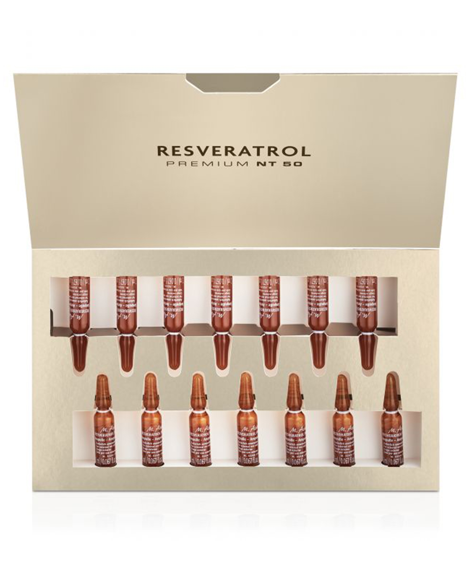 M.ASAM RESVERATROL AMPULLID 2ML N14 - Tootepilt 